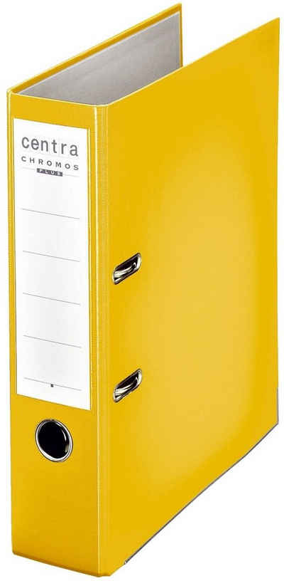 Centra Aktenordner Ordner PP Chromos - A4, 80 mm, gelb