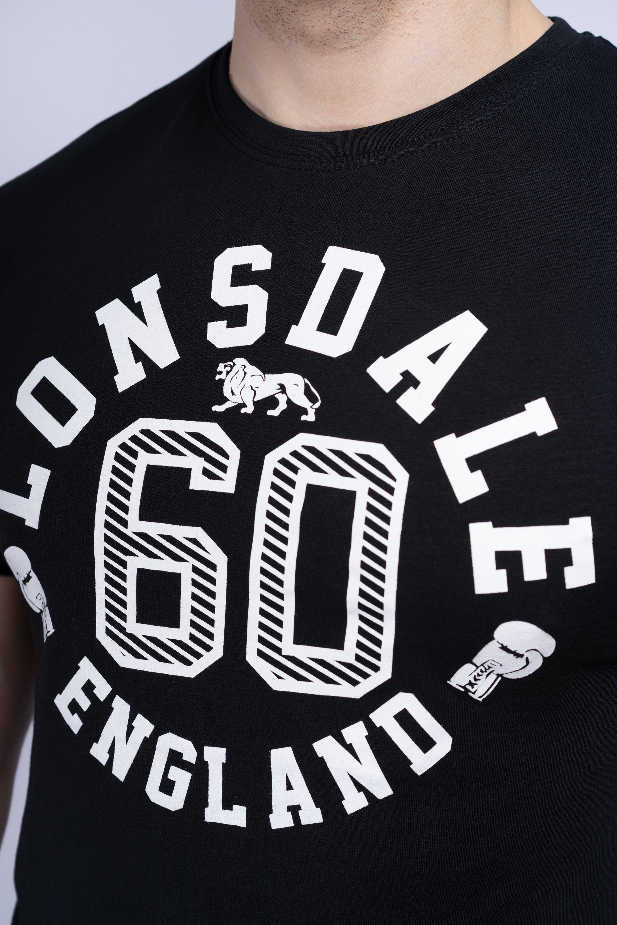 Black/White Lonsdale T-Shirt ASKERSWELL