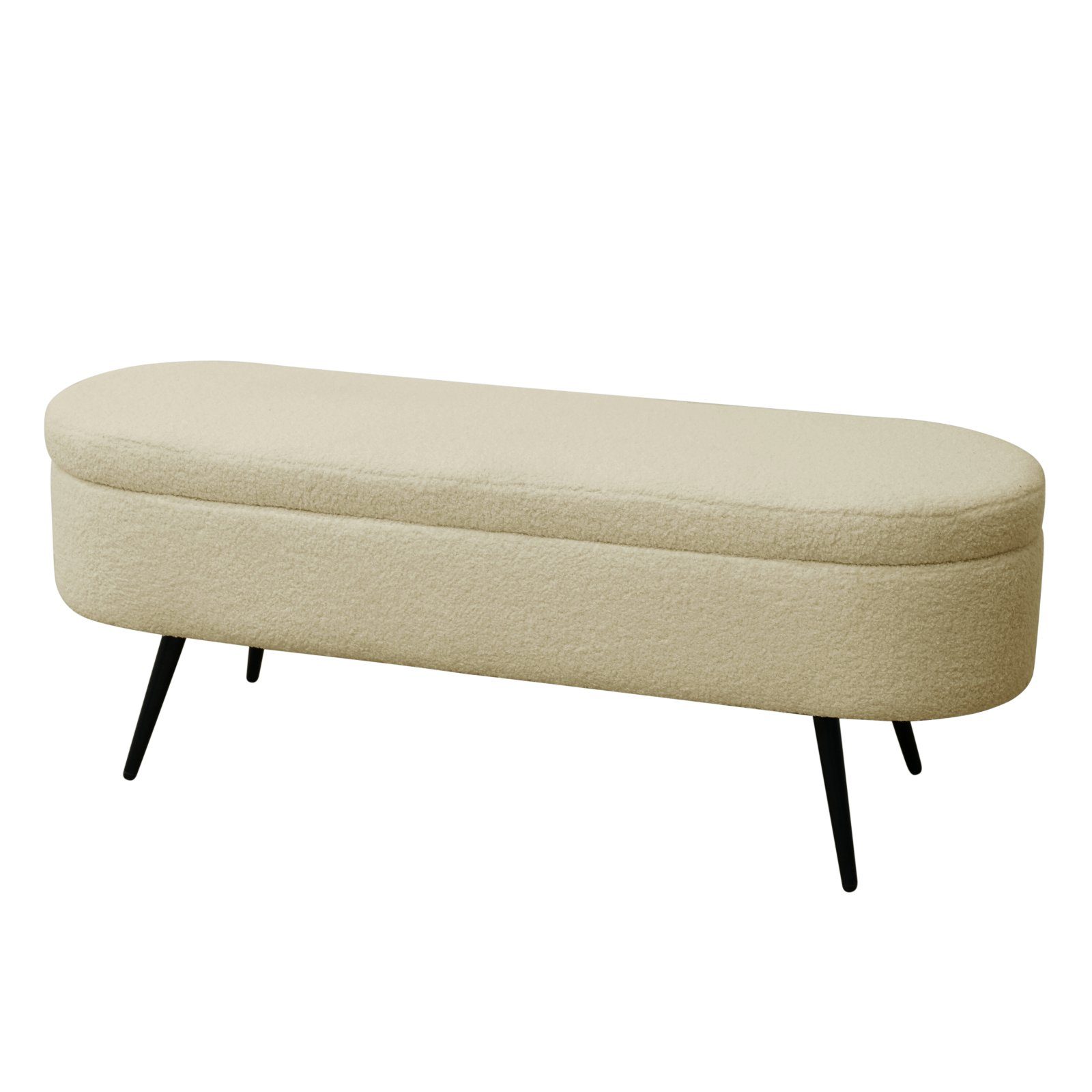 SVITA Sitzbank IVY, mit Stauraum, Hocker, Ottomane, Teddybouclé, Beige günstig online kaufen