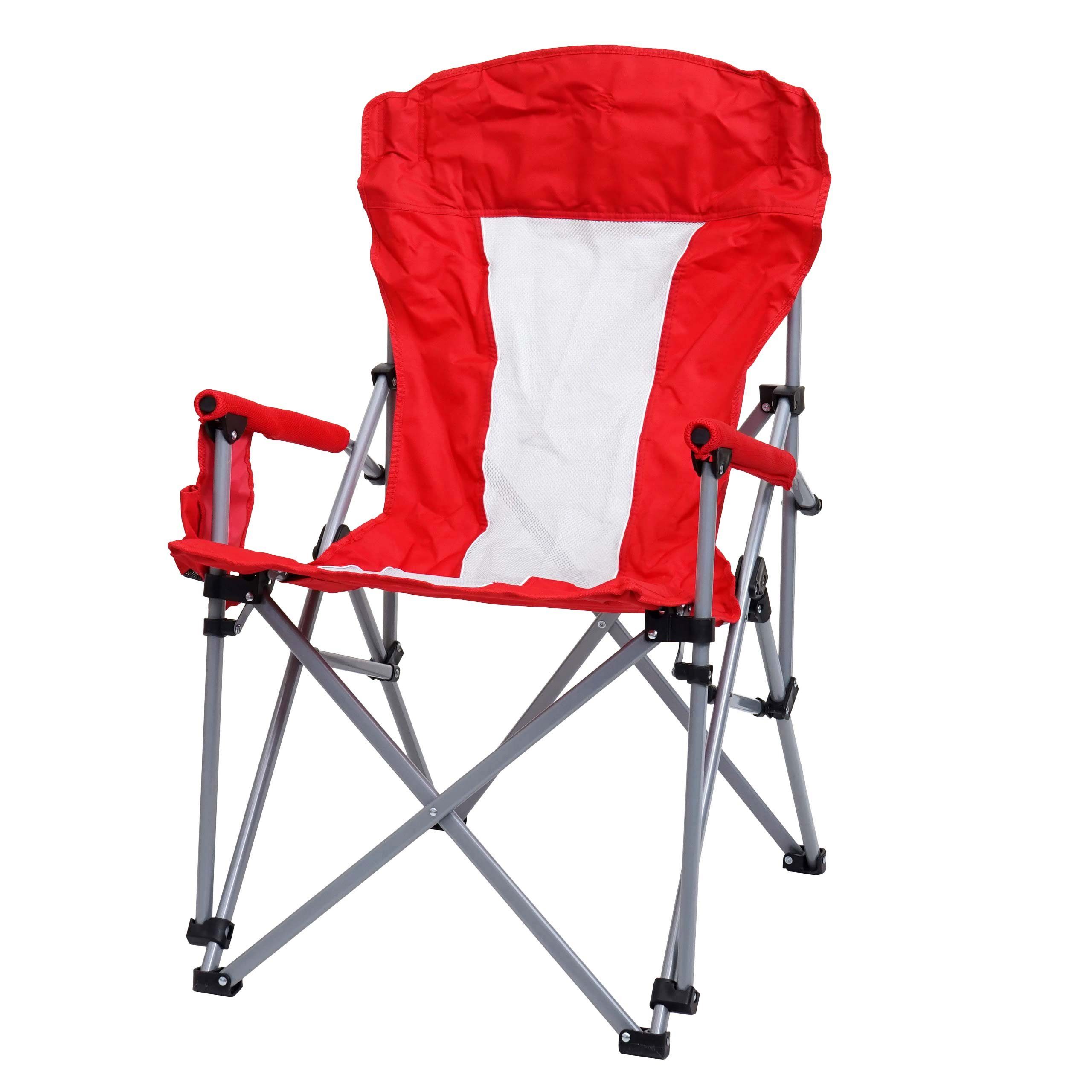 MCW Campingstuhl MCW-L50, Bezug ist waschbar, unter 40°, Armlehnenbezug mit Getränkehalterung