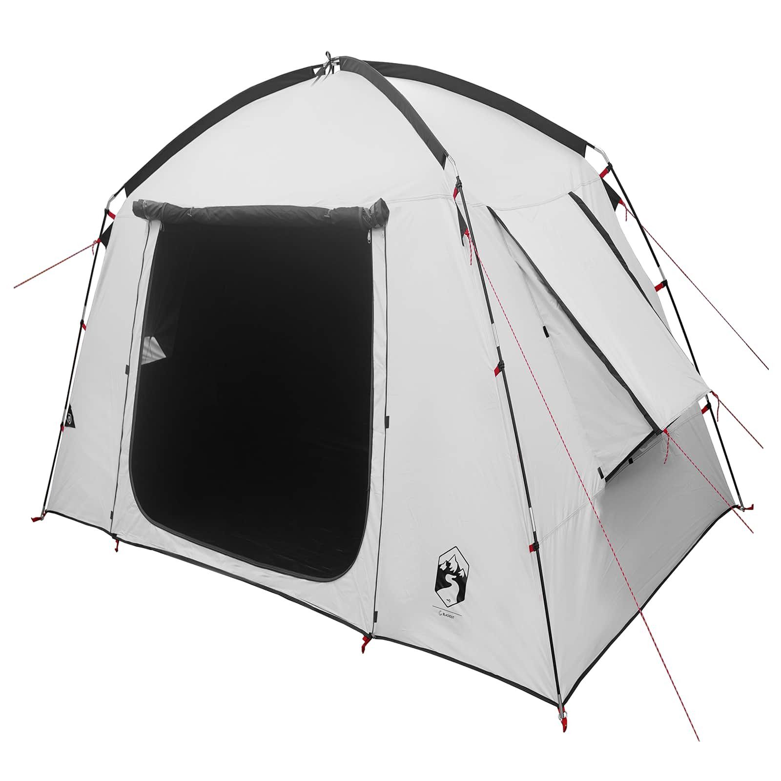 vidaXL Kuppelzelt Hütten-Zelt mit Dach Weiß Blackout 210 x 210 x 138 cm Polyester, (1 tlg)