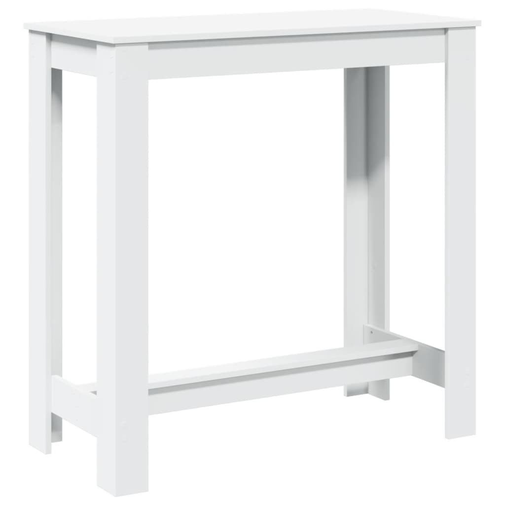 vidaXL Esstisch Bartisch Weiß 102x50x103,5 cm Holzwerkstoff (1-St)