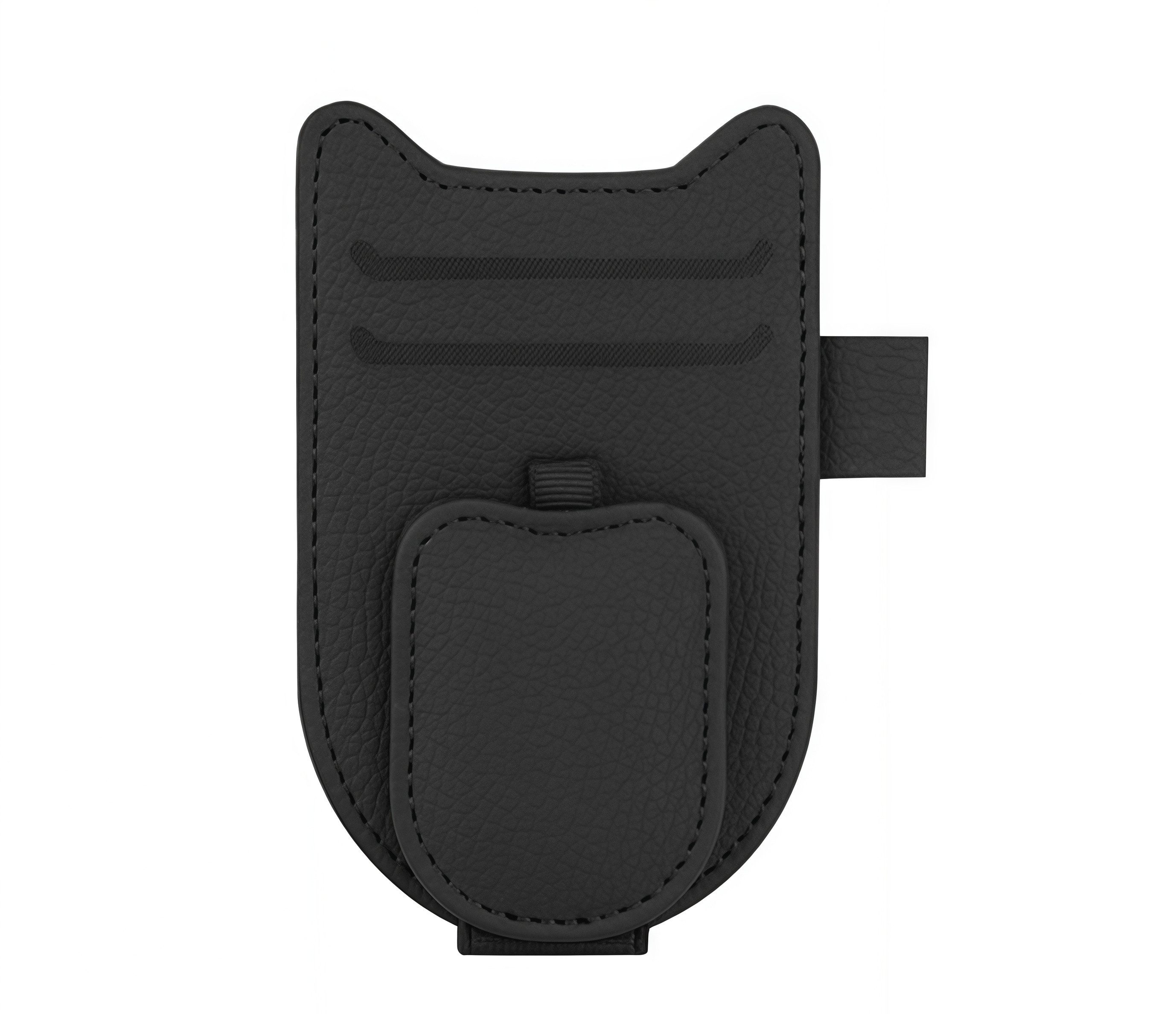 FOUORTUNATE-BEE Brillenetui Magnetischer Brillenhalter für Auto-Sonnenblende mit Kartenclip, Auto-Sonnenblenden Brillenclip mit Ticket- und Kartenhalter