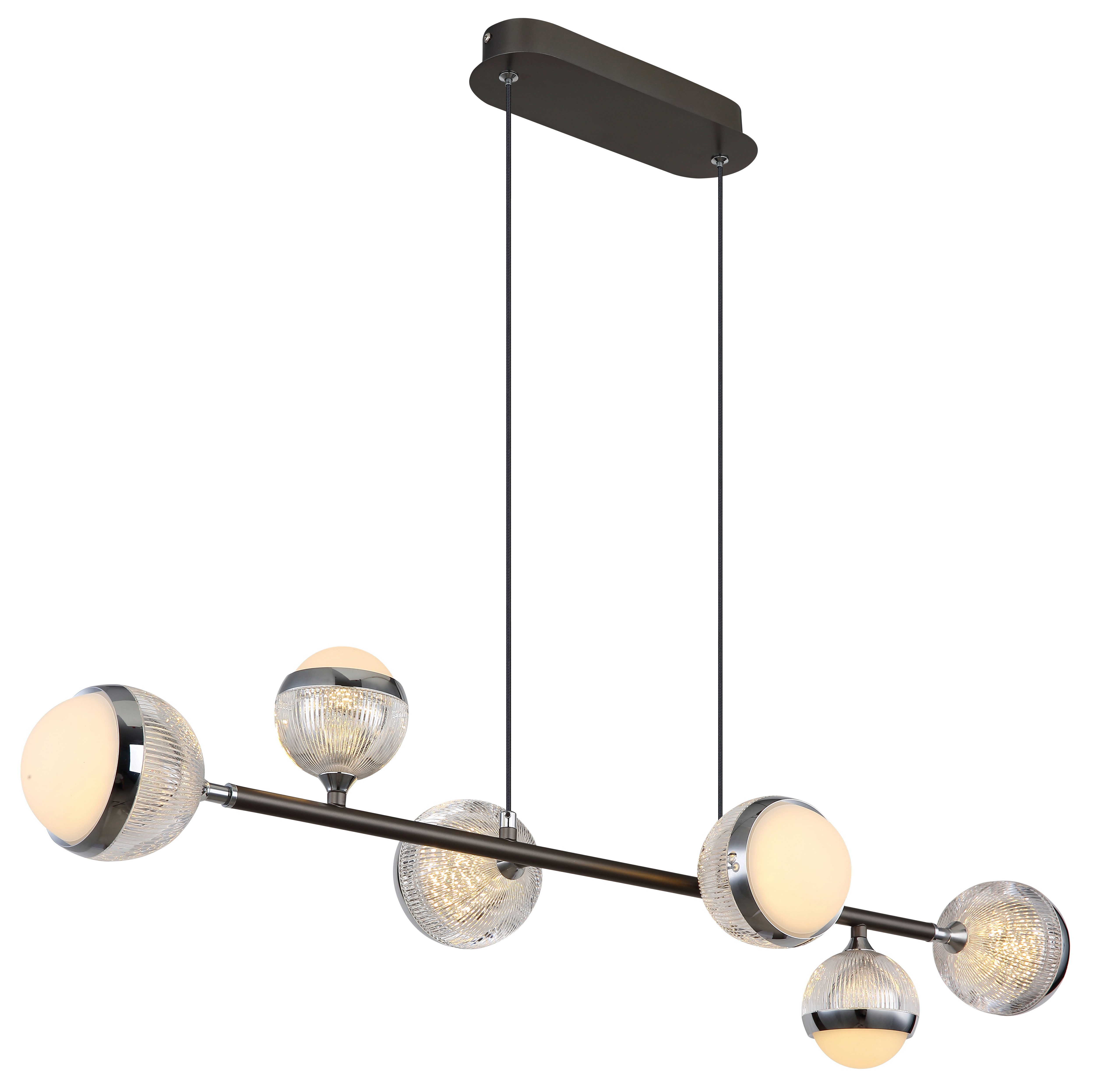GLOBO LIGHTING LED Pendelleuchte UNTSY, LED fest integriert, Hängelampe/Hängeleuchte/Wohnzimmer/Esstisch/elegant