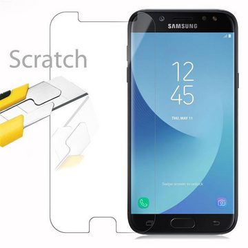 Cadorabo Schutzfolie Samsung Galaxy J5 2017, (1-St), Schutzglas Panzer Folie (Tempered) Display-Schutzglas mit 3D Touch