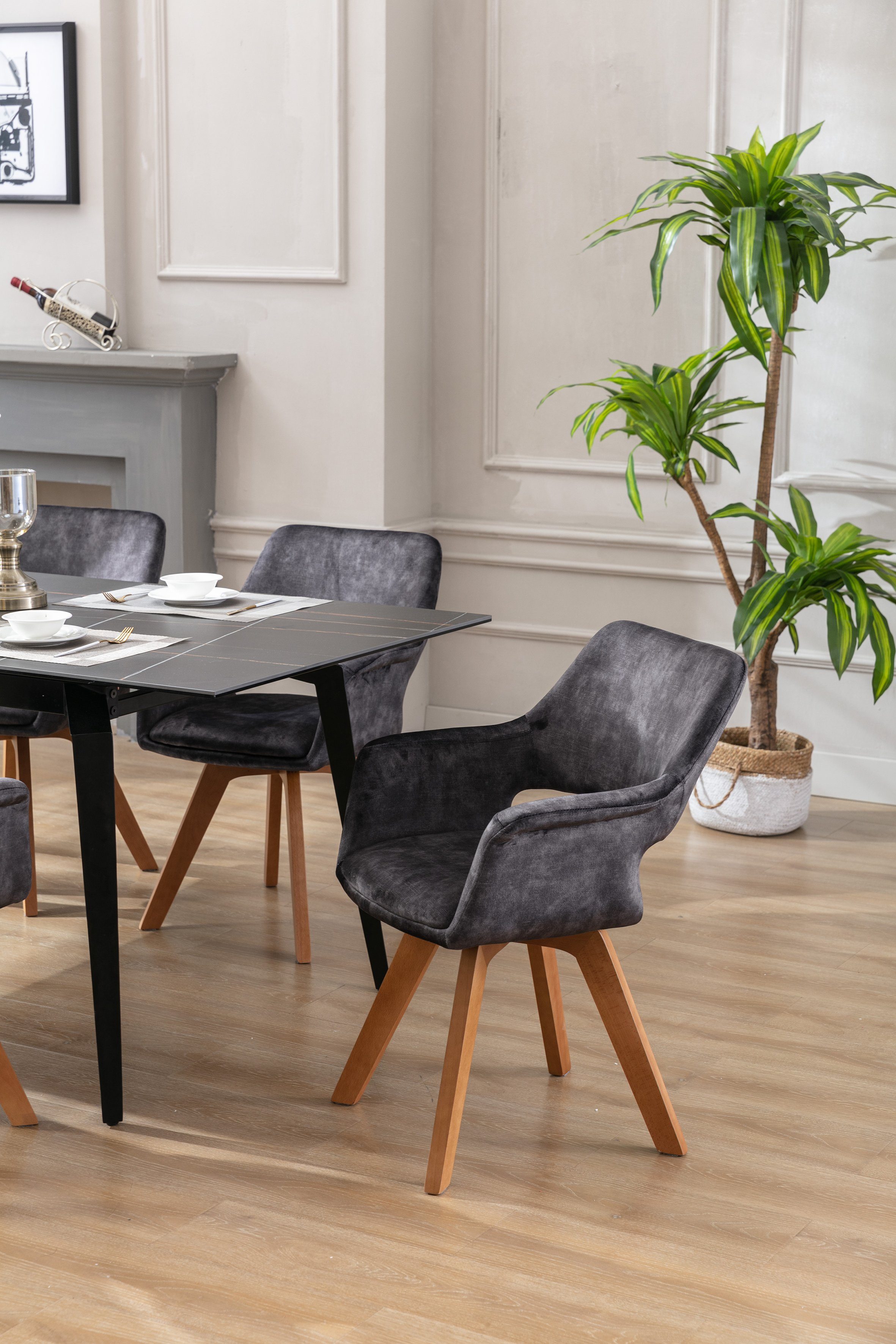 byLIVING Esszimmerstuhl KLARA (2er-Set), 360° drehbare günstig online kaufen