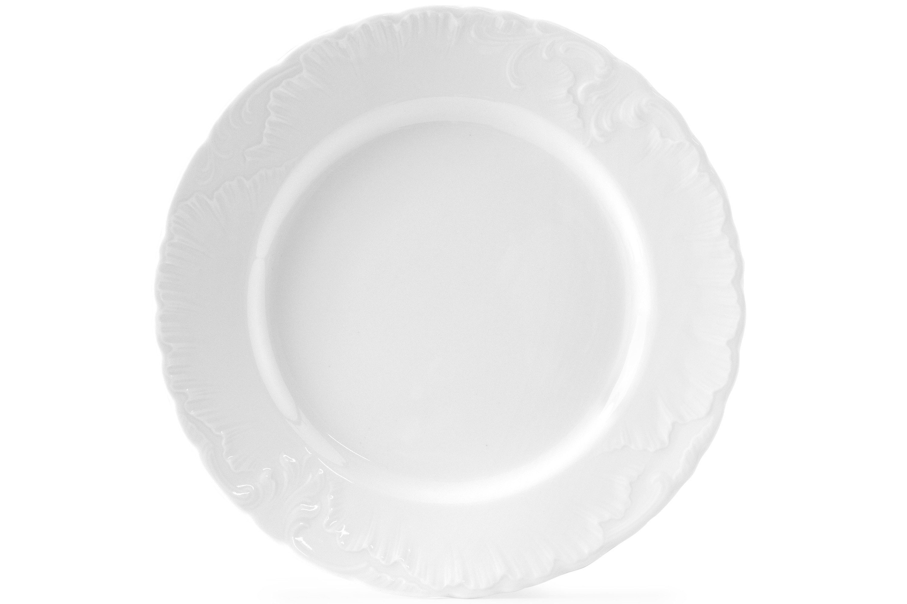 KONSIMO® Teller-Set CMIELOW ROCOCO Geschirrset, Hochwertiges Premium-Porzellan (6-tlg), 6 Personen, Porzellan, 6x Speiseteller, handgefertigt