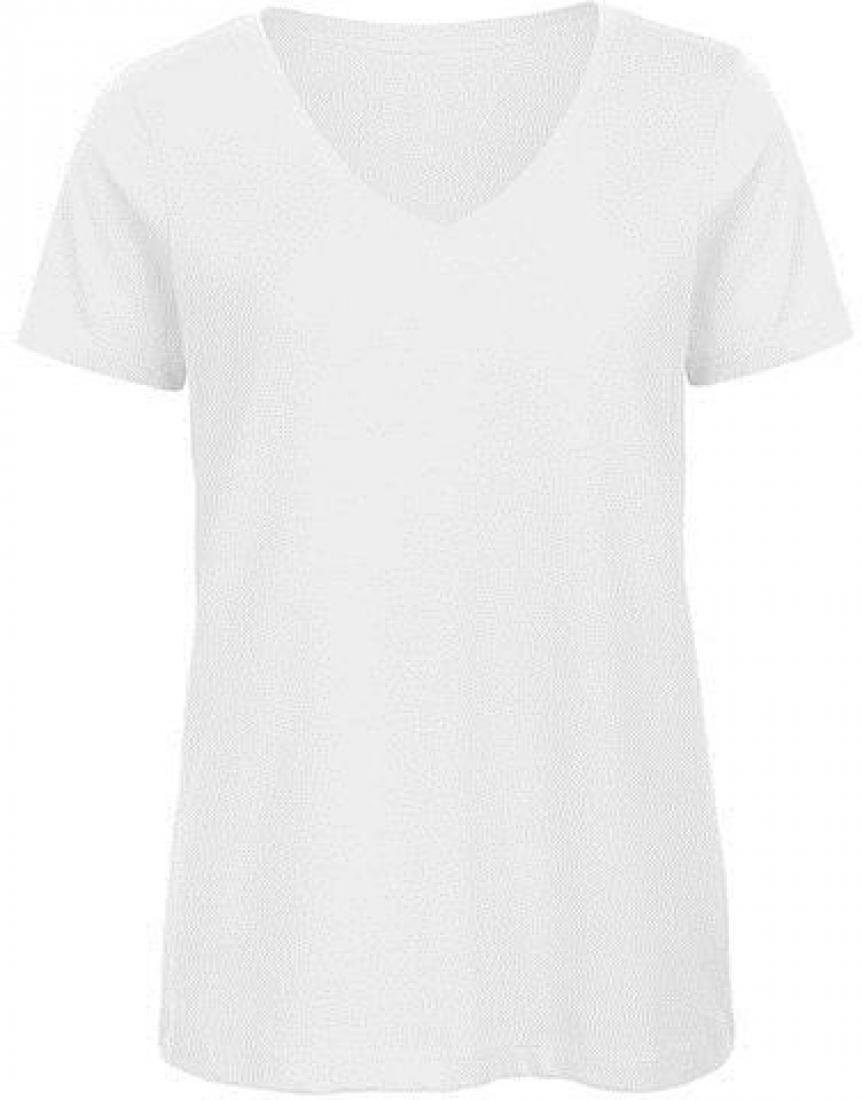 B&C V-Shirt Damen V-Neck T-Shirt / 100% Organic Cotton