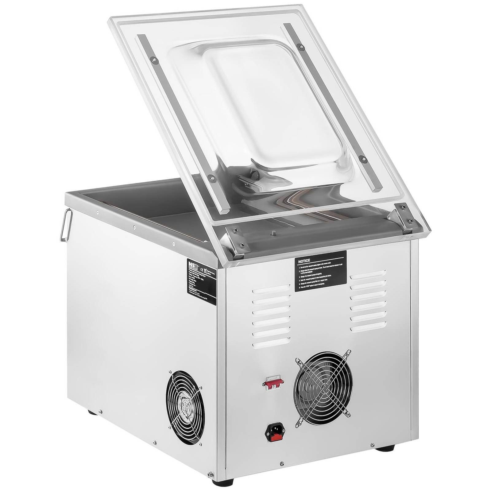 MSW Vakuumierer 20 m3/h Vakuumiergerät Profi Folienschweißgerät 900 W Kodierfunktion, 900W