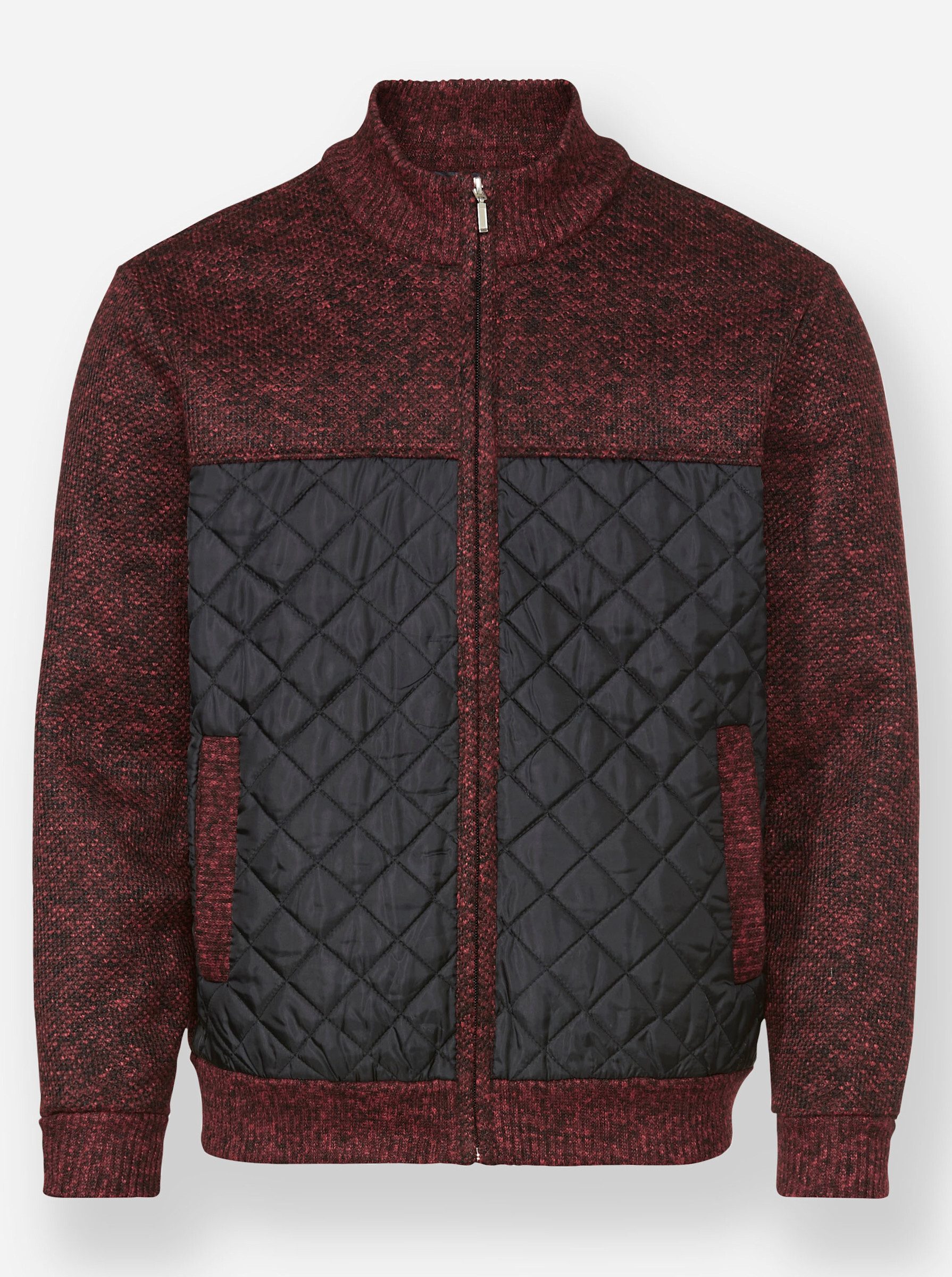 Witt Strickjacke Strickjacke Langarm Materialmix