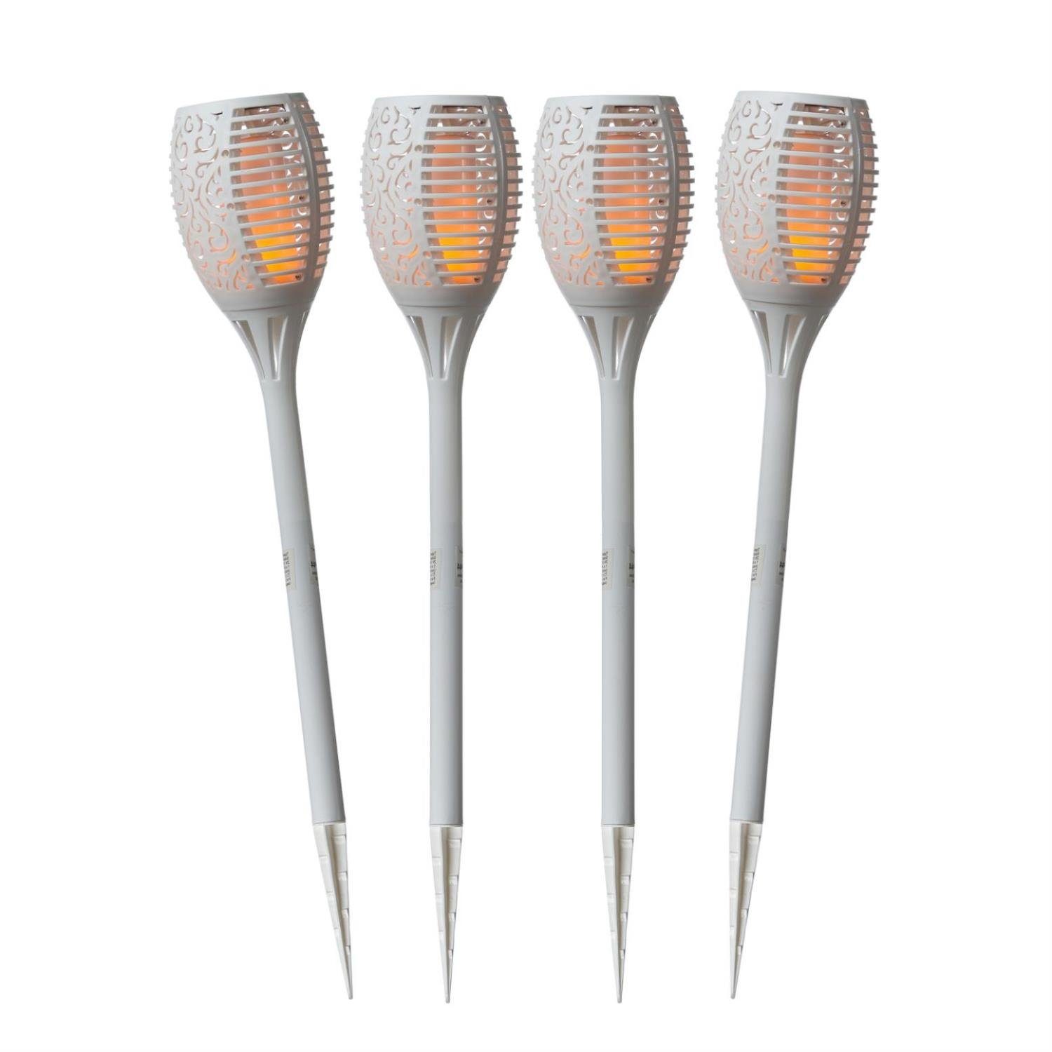 MARELIDA LED Gartenfackel »LED Solar Garten Fackel Flamme Feuereffekt H