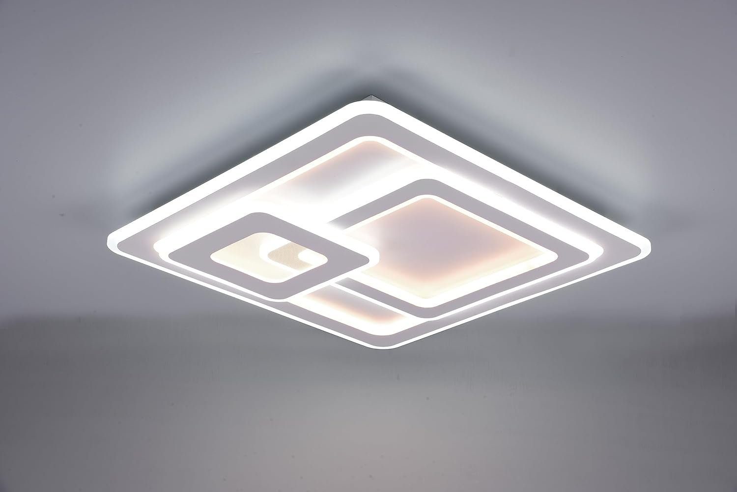 lightling LED Deckenleuchte Mikka, LED fest integriert, Nachtlichtfunktion,  dimmbar, Helligkeit und Lichtfarbe stufenlos anpassbar