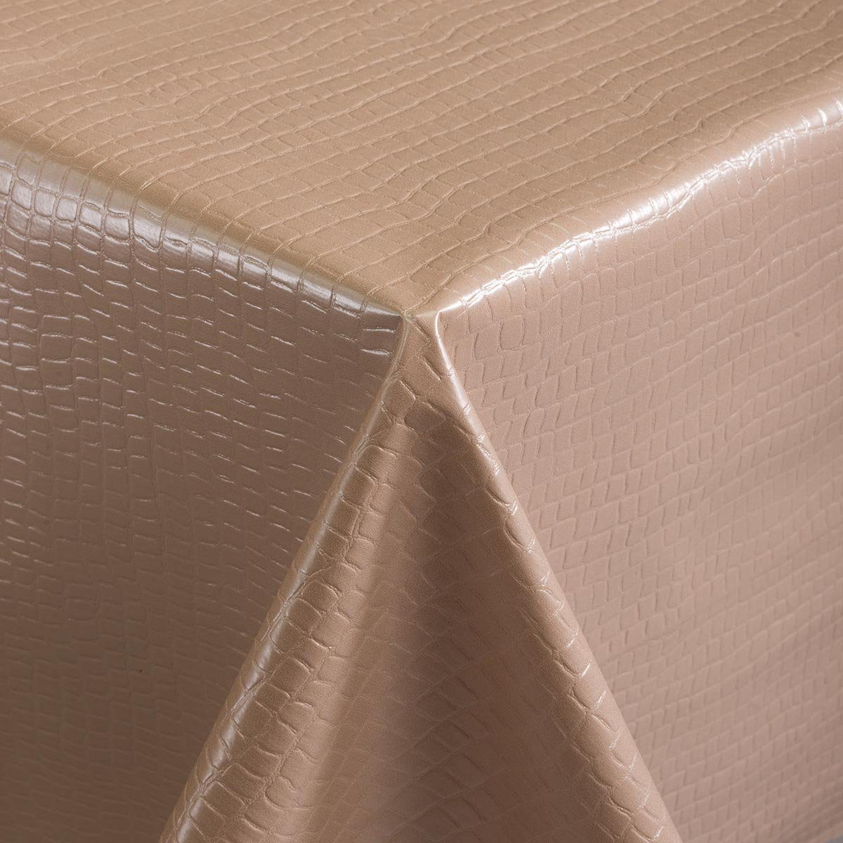 DéVa Tischdecke DéVa Wachstuchtischdecke "Croco taupe" günstig online kaufen