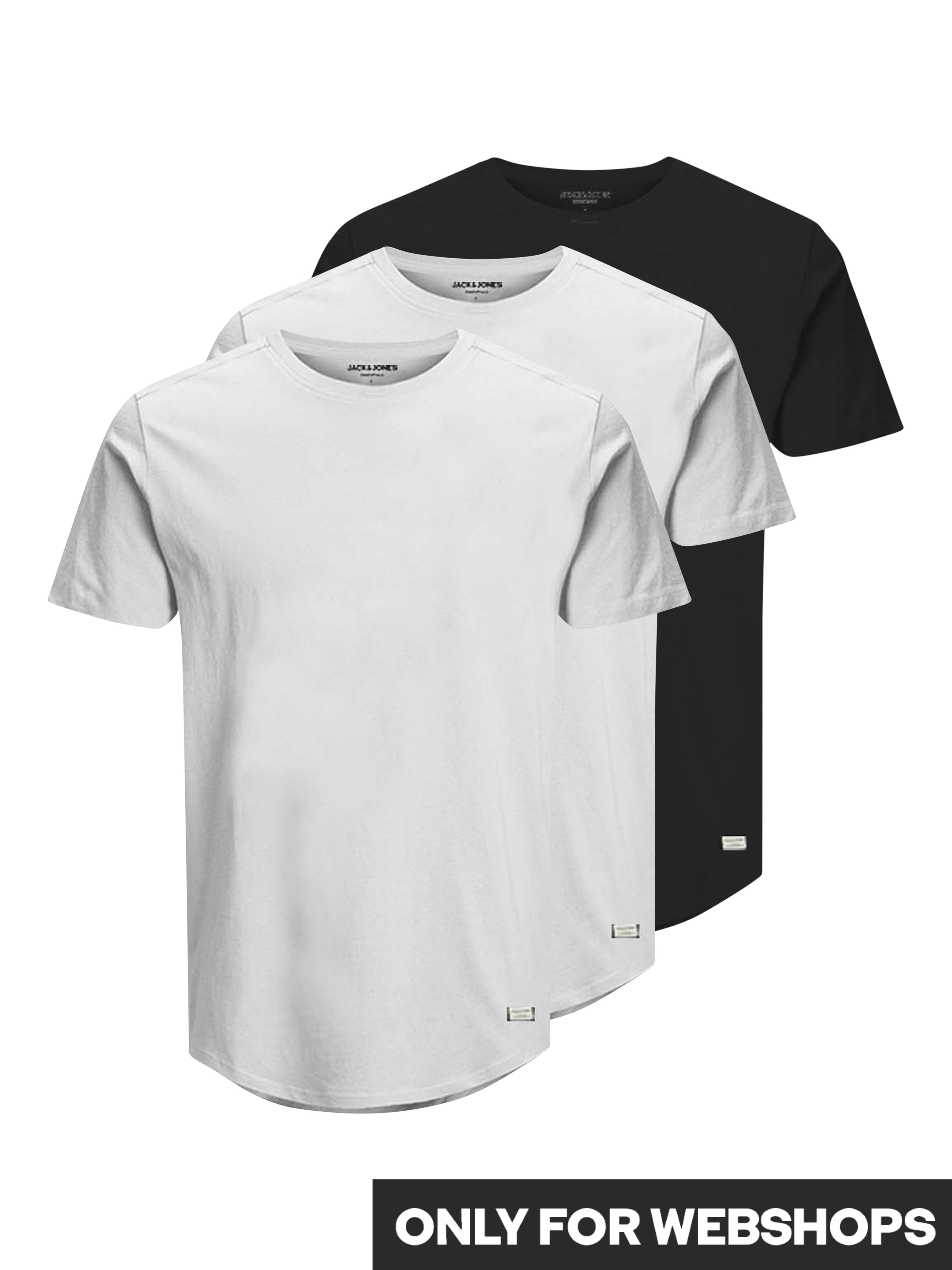 Jack & Jones Rundhalsshirt JJENOA TEE SS CREW NECK 3PK MP NOOS (Packung, 3- günstig online kaufen