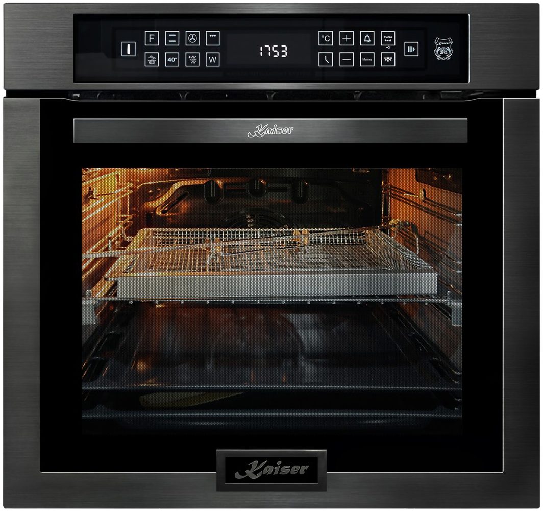Kaiser Küchengeräte Backofen-Set Herd Set Autark Einbau Backofen 86L Temperatursonde – Bratautomatik 15 Fkt. Grill Air fryer Full Touch 60 cm mit Induktionskochfeld 60 cm FREE ZONE mit 2 FLEX Induktions-Zonen TFT Display+Dunstabzugshaube 60 cm EH 6306 N RS+KCT 6140 FI+AT 6430 F ECO, mit 1-fach-Teleskopauszug, Einbau Backofen 86L+Induktionskochfeld 60 cm+Dunstabzugshaube 60 cm