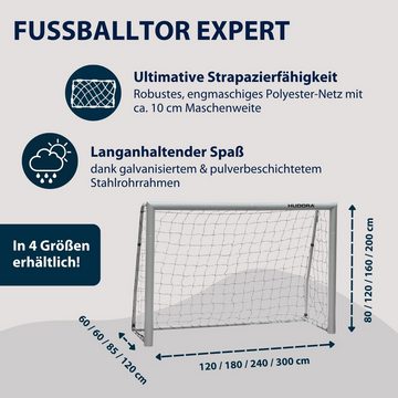 Hudora Fußballtor Expert 120-300 cm, wetterfeste & standfeste Torwand