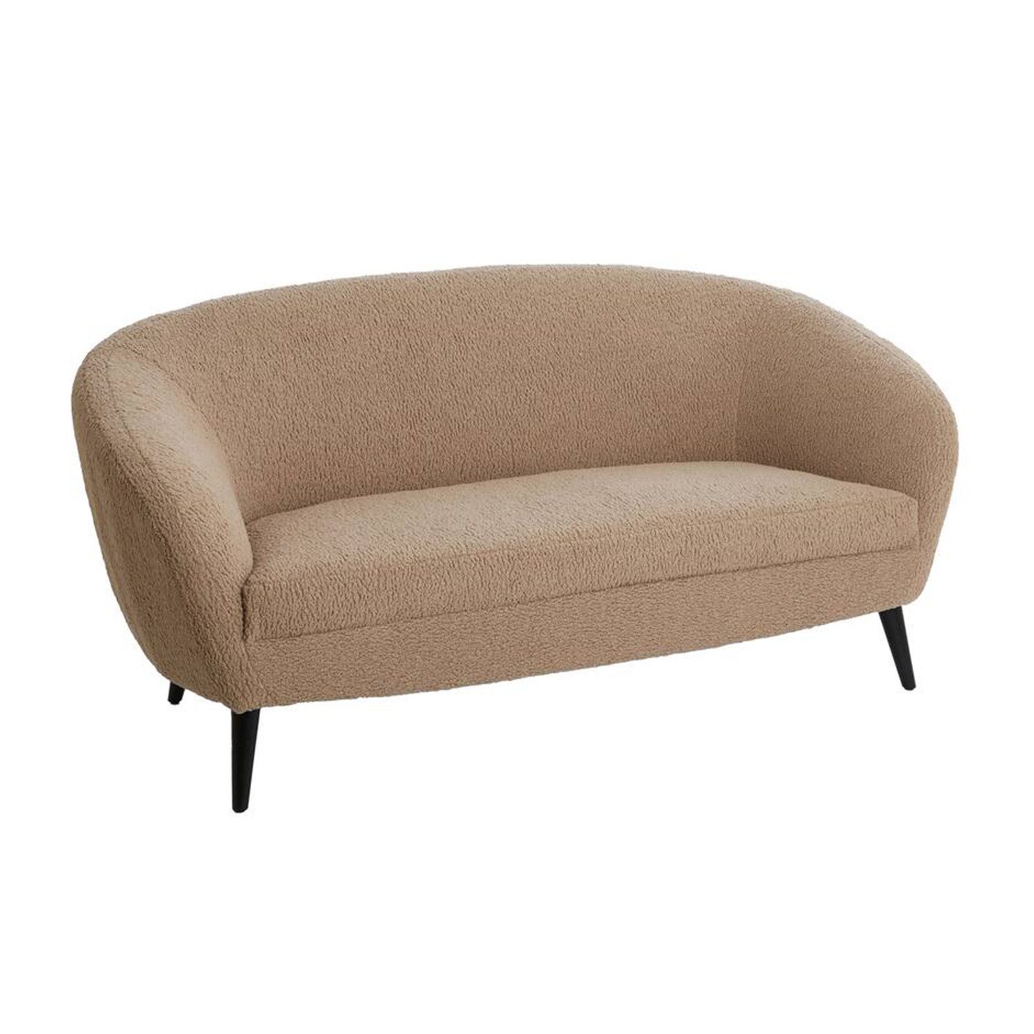 Light & Living Sofa Couch Sofa ALMOND von Light & Living 160x72x79 cm Teddy Sand