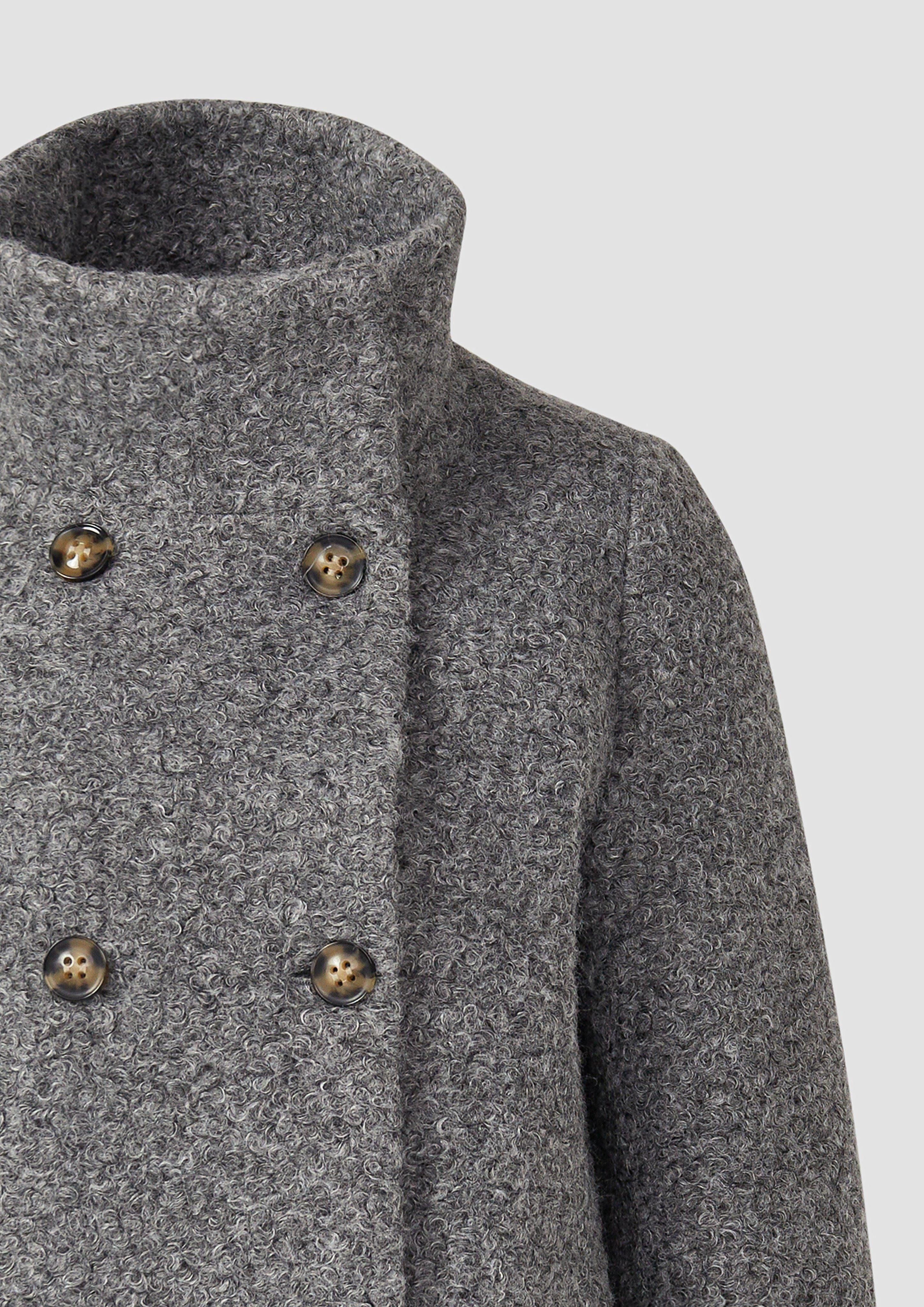 s.Oliver BLACK LABEL Funktionsmantel Gefütterter Bouclémantel günstig online kaufen