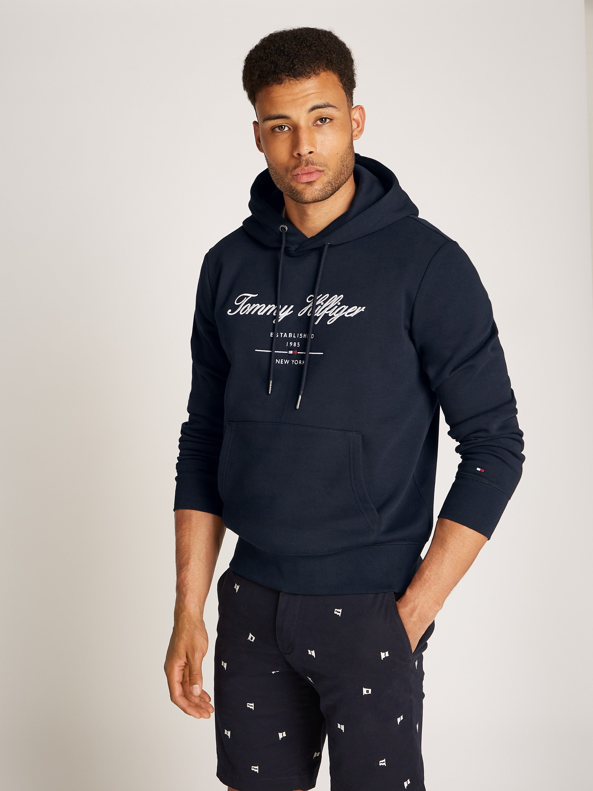 Tommy Hilfiger Hoodie SCRIPT LOGO HOODY mit aufgesticktem Logo günstig online kaufen
