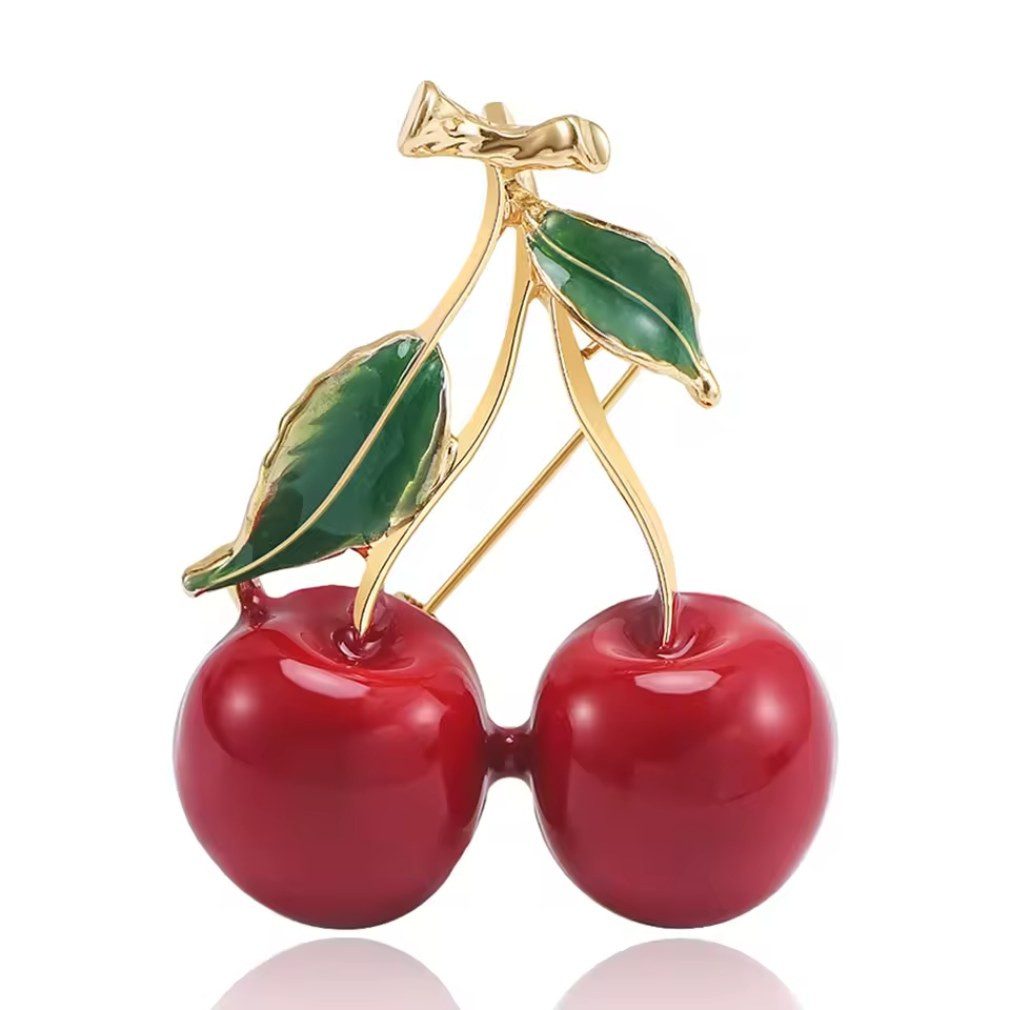 Dark-Desires Brosche Dekorative Brosche Kirsche rockabilly Accessoires, Dam günstig online kaufen