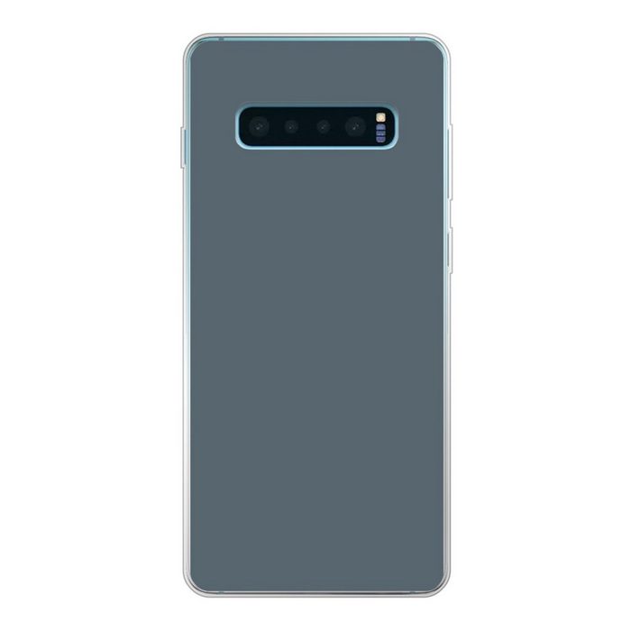MuchoWow Handyhülle Farben - Blau - Innen Phone Case Handyhülle Samsung Galaxy S10+ Silikon Schutzhülle