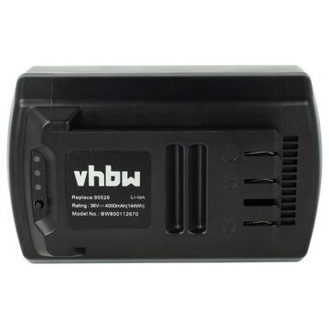 vhbw kompatibel mit Güde Rasenmäher 370/36 Li-Ion (95650), Kettensäge Akku Li-Ion 4000 mAh (36 V)