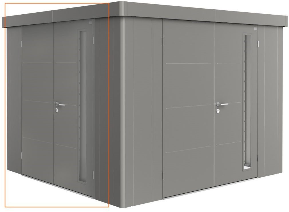Biohort Gartenhaustür zusätzliche Doppeltür für Gartenhaus, aus Stahl