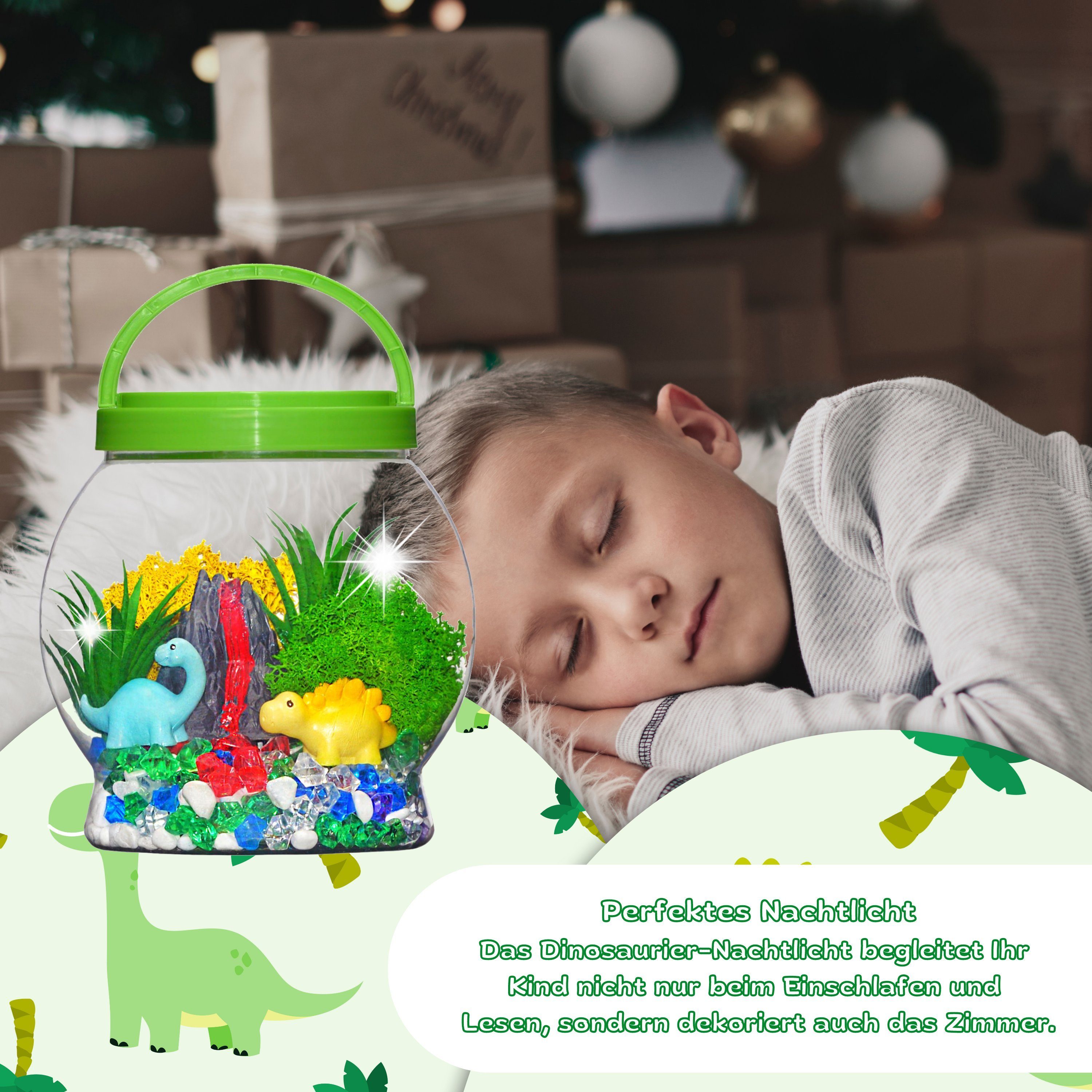 Coradoma Kreativset Terrarium Kit für Kinder DIY Bastelset mit Nachtlicht L günstig online kaufen