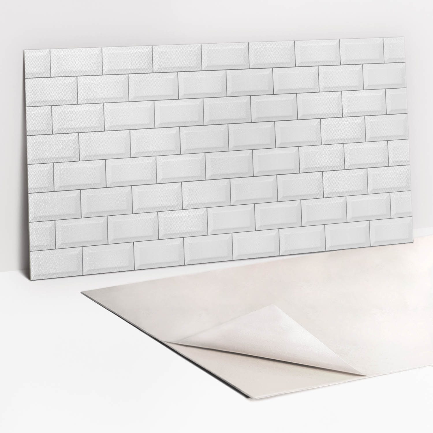 Tulup Wandpaneel Küchenrückwand Moderne Ziegel 100x50cm Vinylfliesen Selbstklebend, (1-tlg)