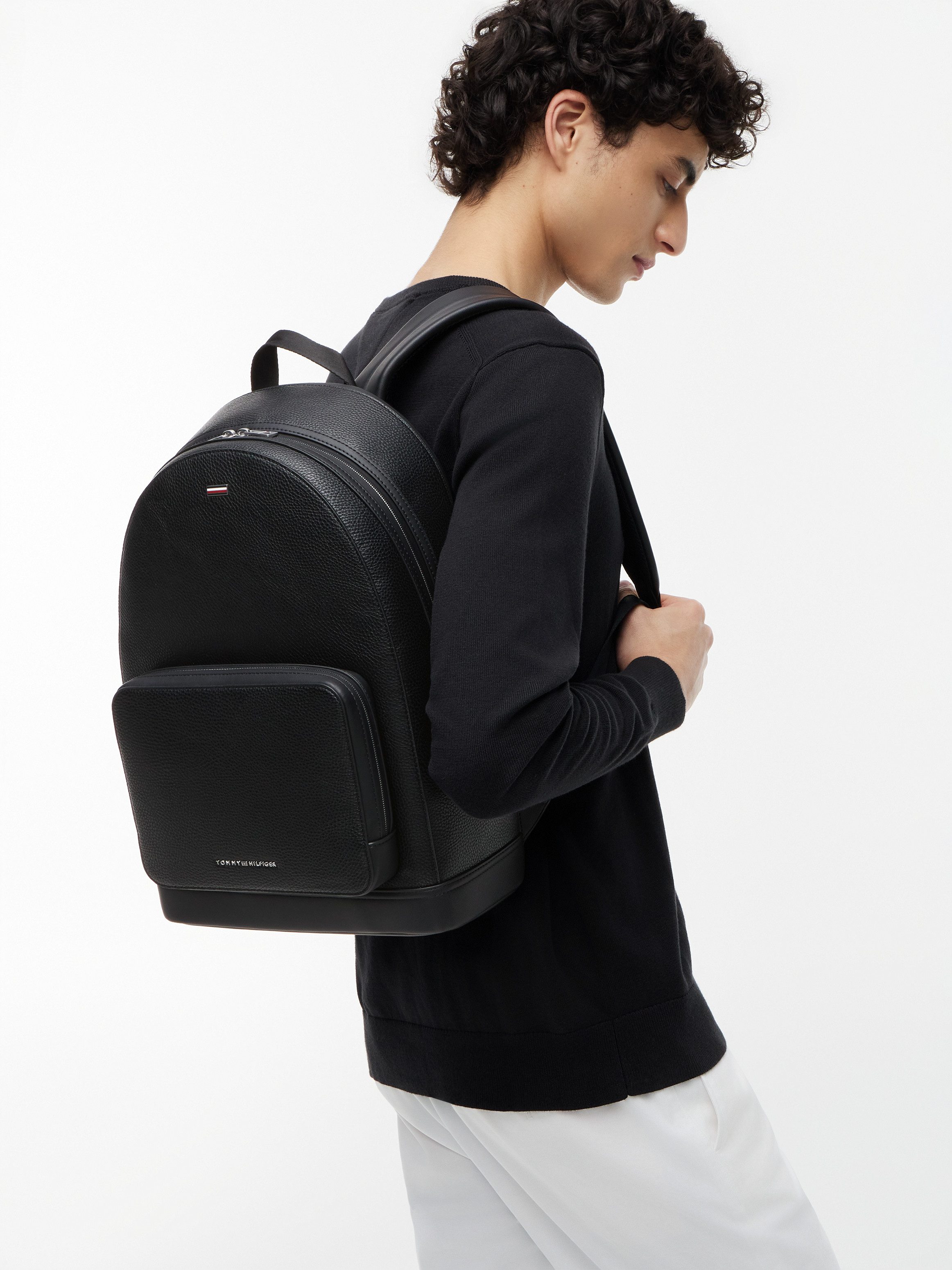 Tommy Hilfiger Rucksack TH CENTRAL BACKPACK, Geschäftsrucksack, Laptop-Rucksack mit Logoschriftzug