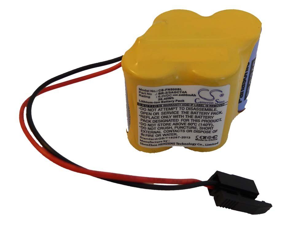 vhbw kompatibel mit GE Fanuc Robotics 18-T Akku Li-Ion 4400 mAh (6 V)