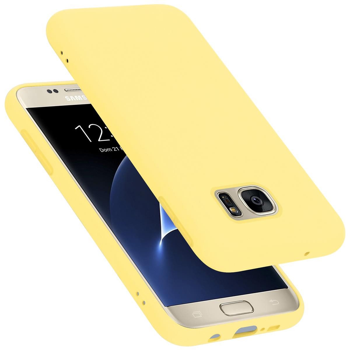 Cadorabo Handyhülle Samsung Galaxy S7 Samsung Galaxy S7, Flexible TPU Silikon Handy Schutzhülle - Hülle - Back Cover Bumper