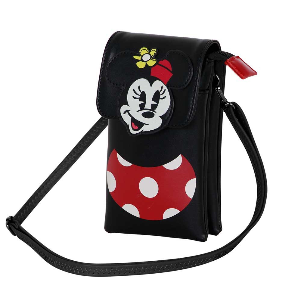 Karactermania Umhängetasche Disney Minnie Maus Handytasche Umhängeportemonnaie Aufbewahrungstasche, Verstellbarer Schulterriemen