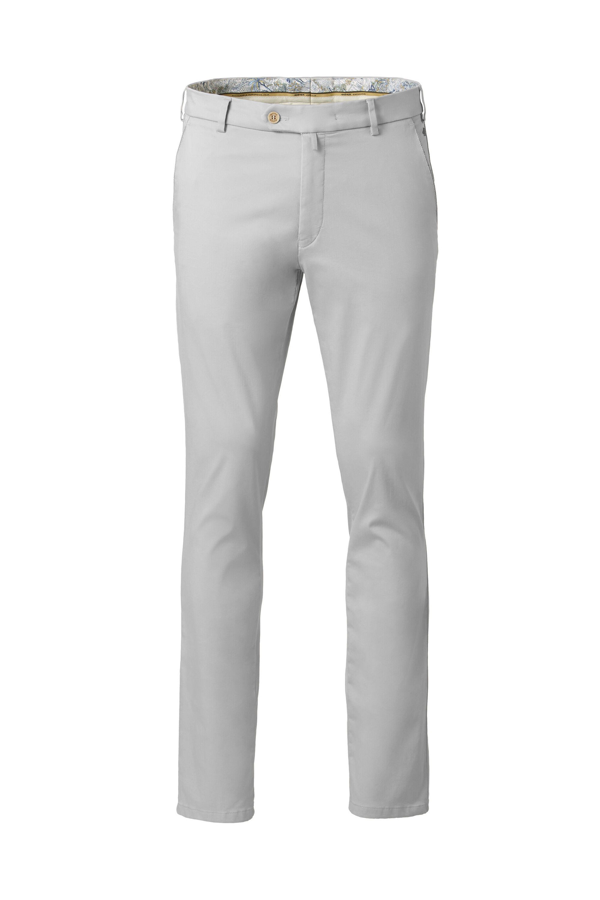 MEYER Chinos NEW YORK Art.1-8130 mit buntgewebtem Innenfutter