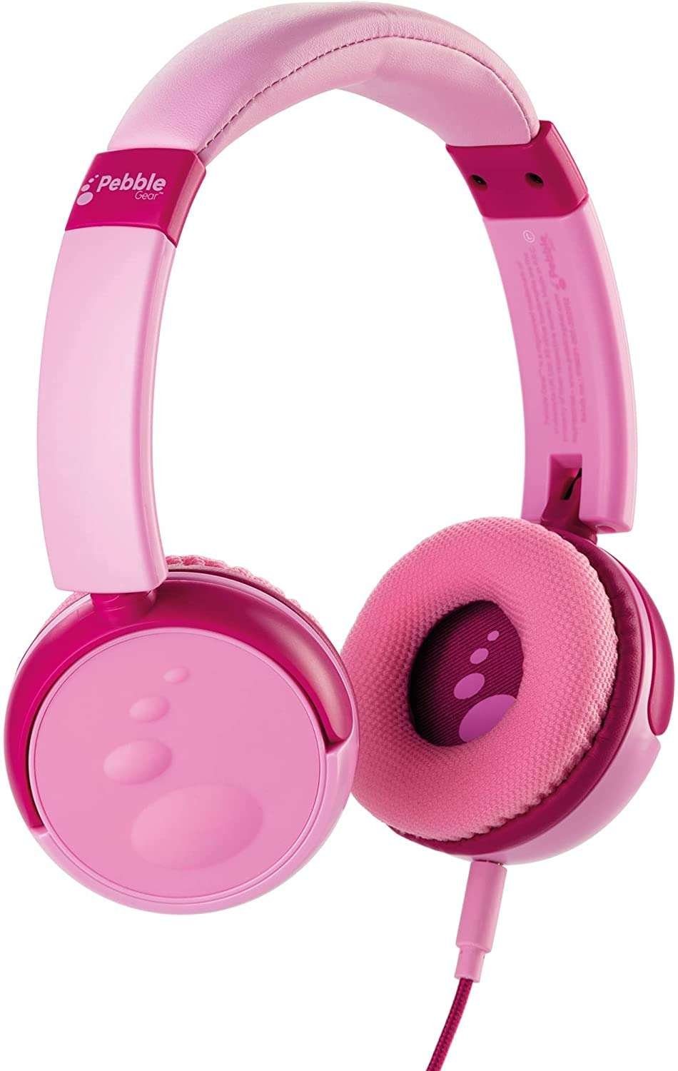 Kinderkopfhörer Klinke - Lautstärkebegrenzung dB 85 pink Kinder-Kopfhörer Kids-Design) kindersicher blau/ Gear Pebble faltbar, (3,5mm