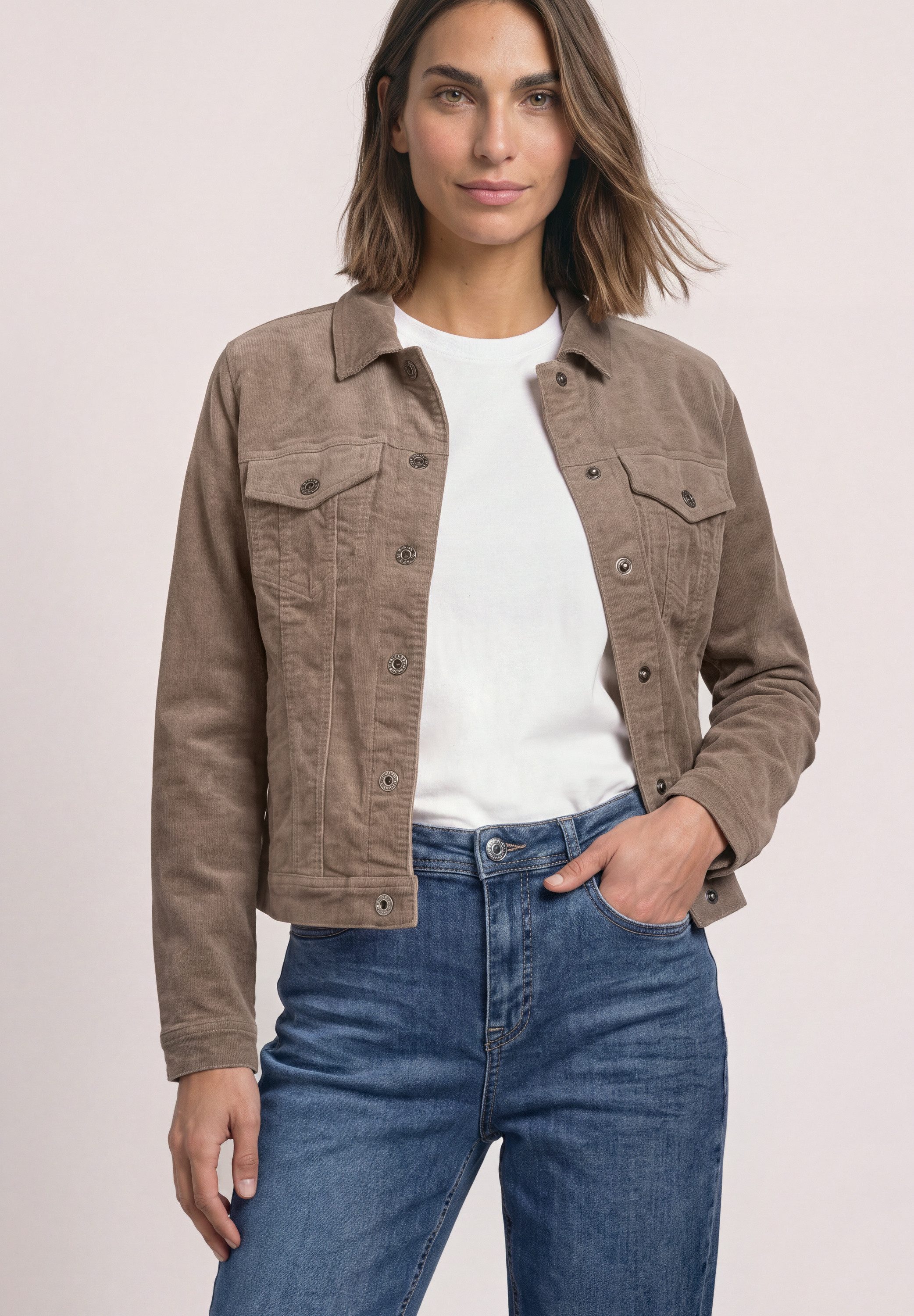 STREET ONE Cordjacke mit Brusttaschen