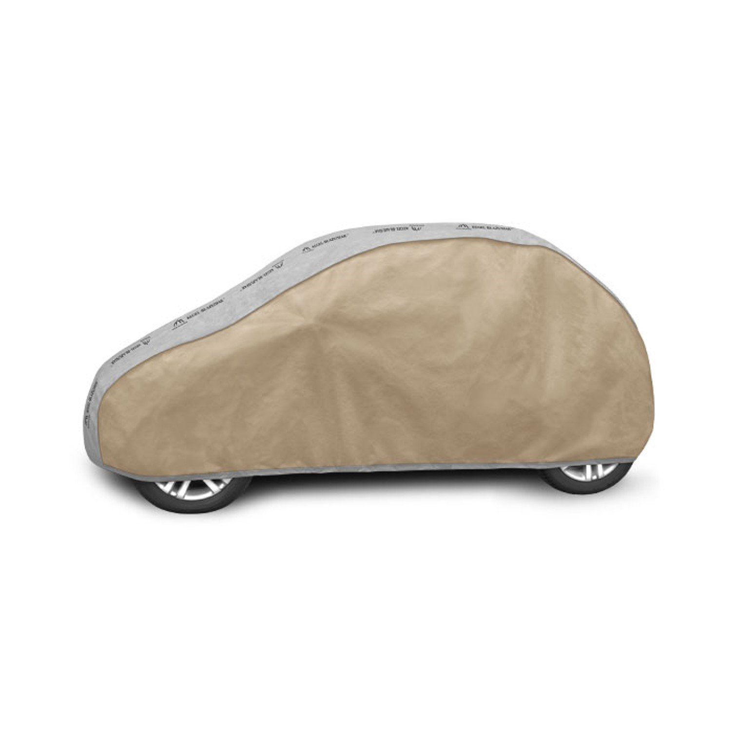 SAFERIDE Autoplane Autogarage Vollgarage Auto Schutzhülle Car Cover Autoabdeckung Atmungs (HB 335-355 cm Länge), Verschiedene Größen Wasserdicht Atmungsaktiv