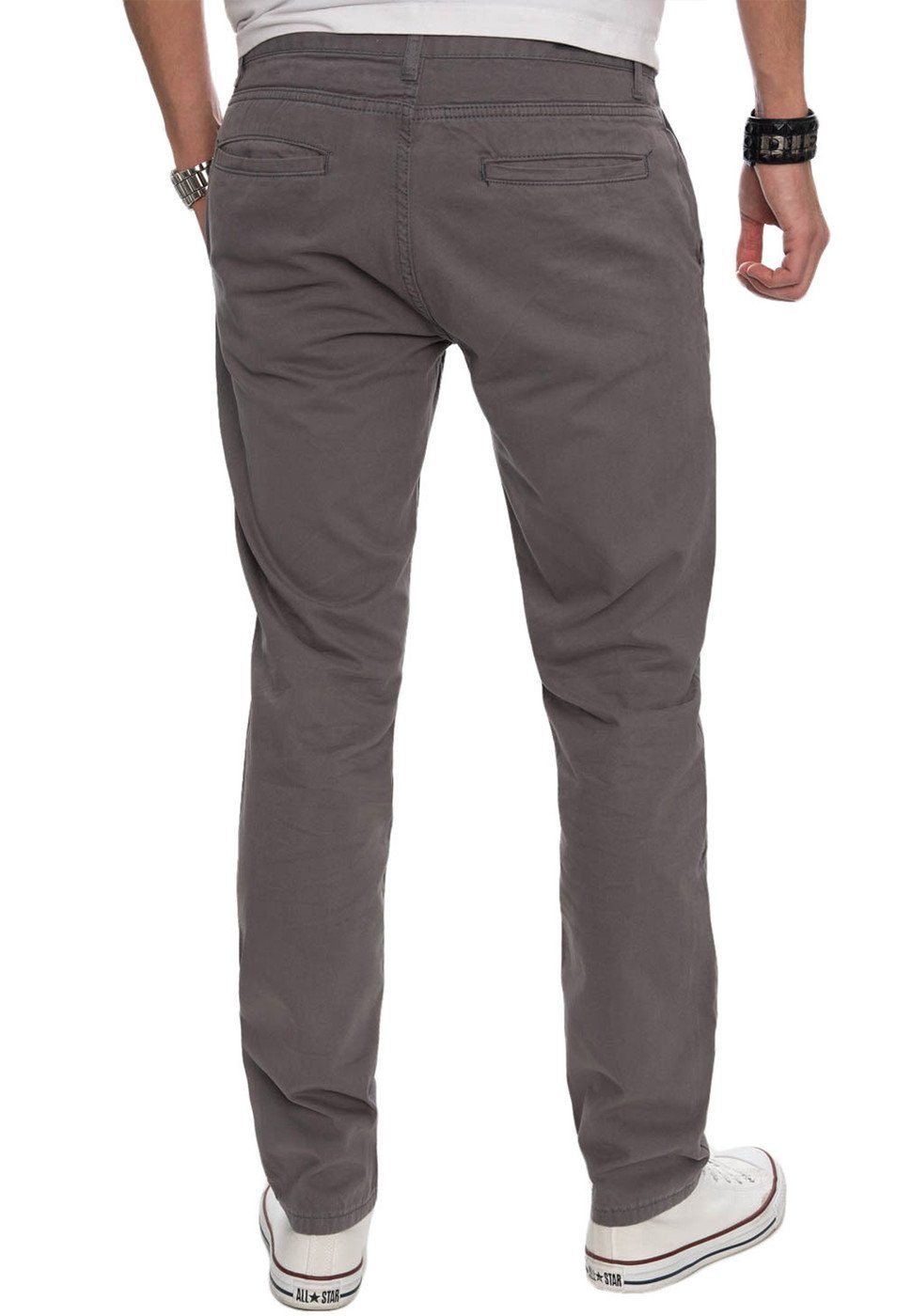 Alessandro Salvarini Chinohose Herren Regular Fit – Baumwolle Stoffhose Bequeme Hose mit geradem Bein und klassischem Design – Bild 4 von 4