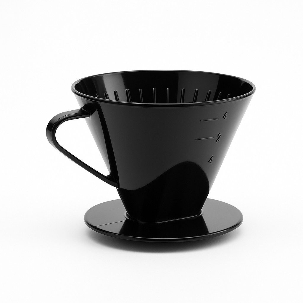 Thiru Permanentfilter Kaffeefilterhalter - für Filtergröße 4 - Handaufguss leicht gemacht
