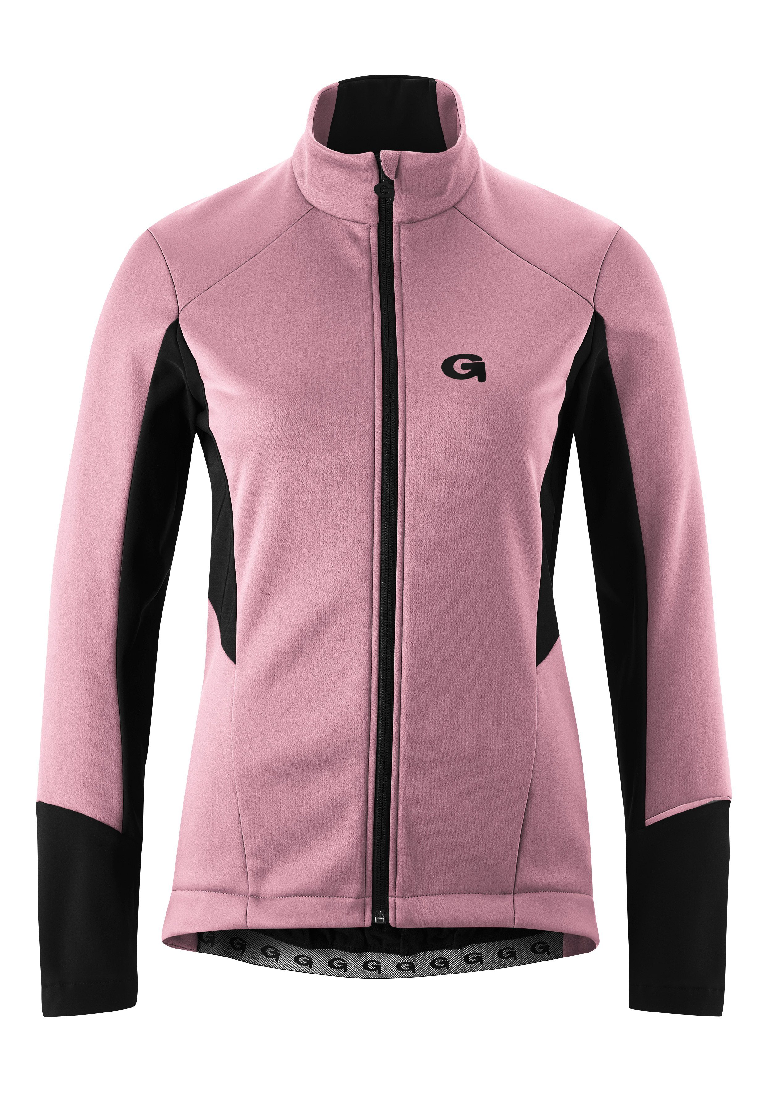 unvergesslich Gonso Fahrradjacke FURIANI Damen Softshell-Jacke, Windjacke wasserabweisend babyrosa und atmungsaktiv