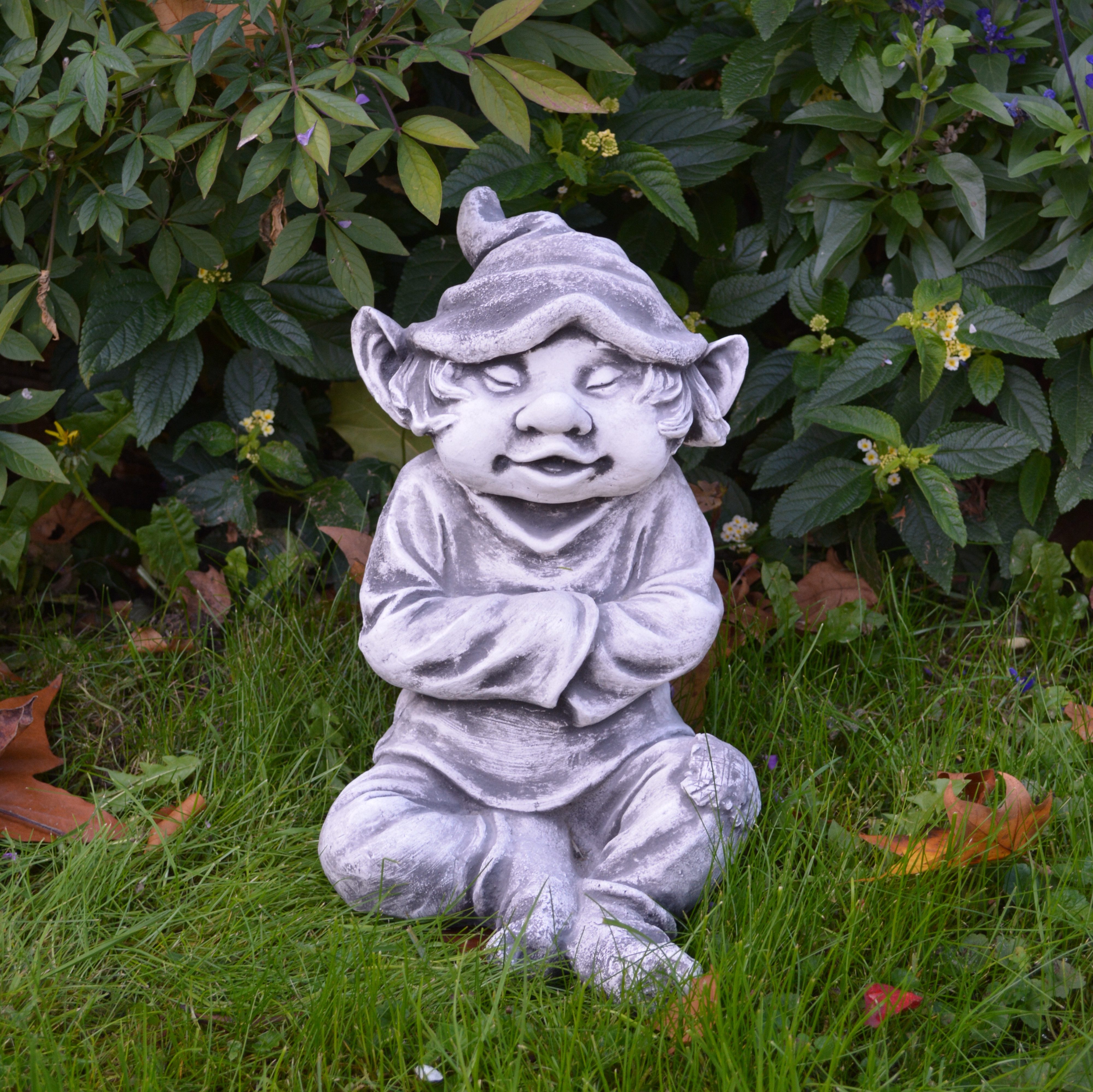 gartendekoparadies.de Gartenfigur Gnom Sonnenfreund, Steinfigur, H. 29 cm, 9 kg, Frostsicher