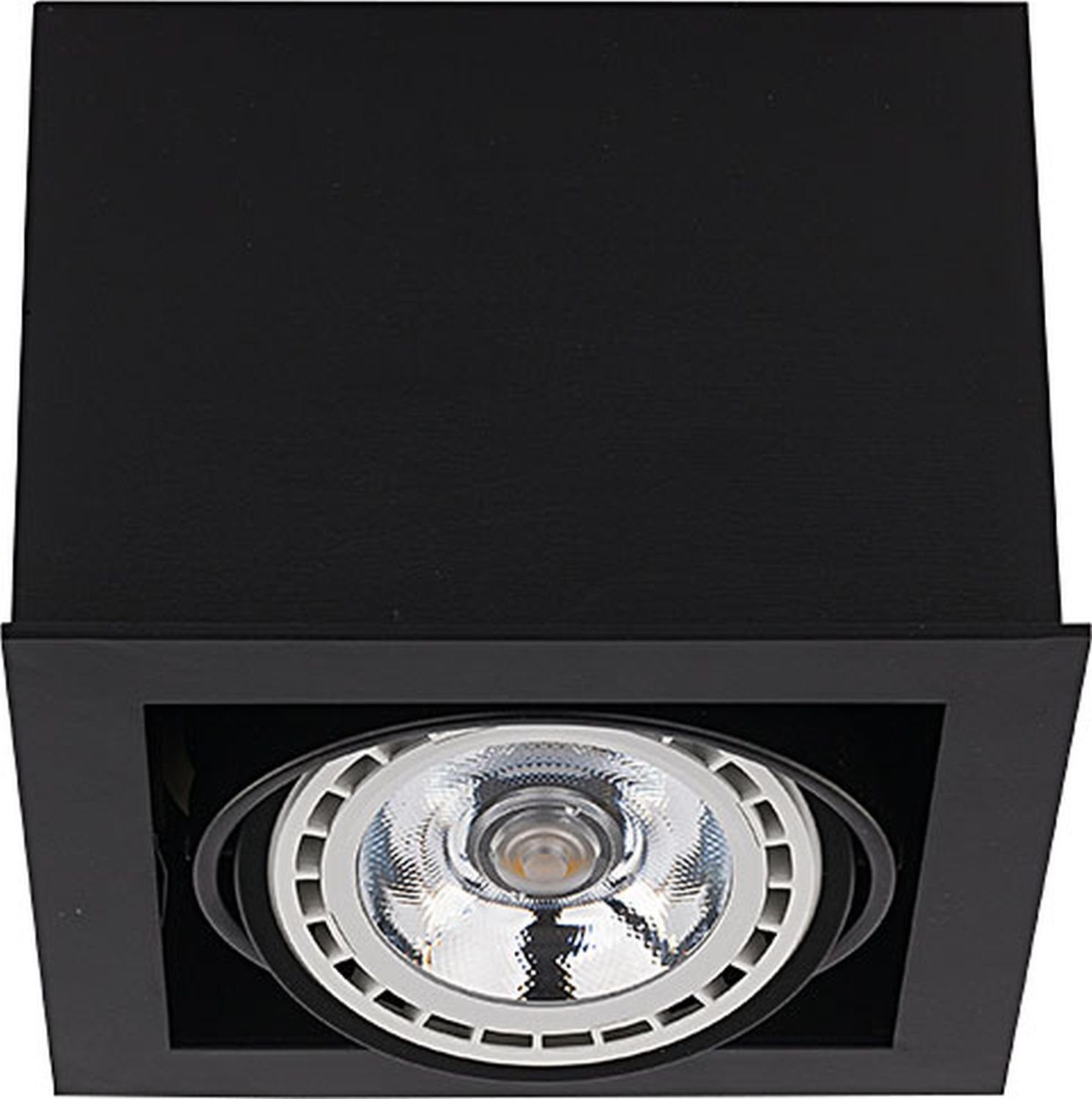 Licht-Erlebnisse Einbauleuchte BOX, ohne Leuchtmittel, Einbaustrahler Schwarz Metall GU10 minimalistisch Flur