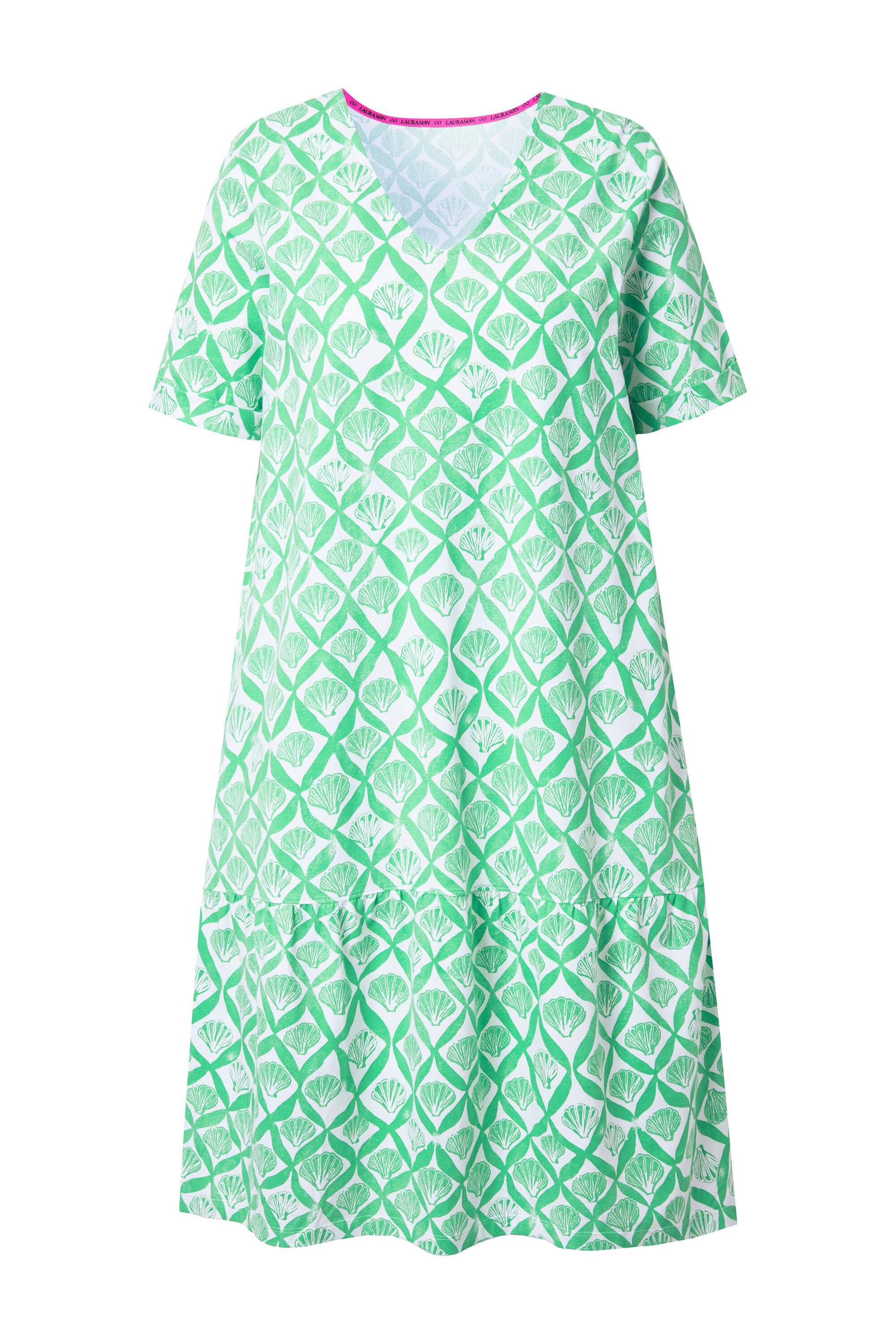Laurasøn Jerseykleid Shirt-Kleid 1/2 Arm V-Ausschnitt günstig online kaufen