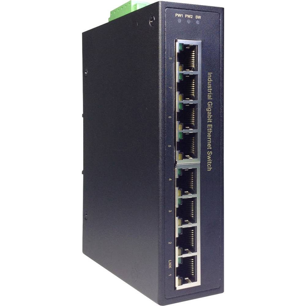 Industrieller 8-Port Gigabit Switch 8 x Netzwerk-Switch
