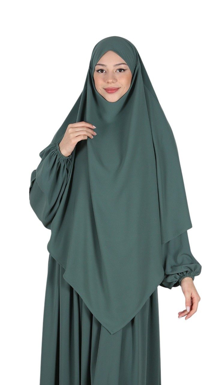 Aymasal Hijab Einlagiger Khimar Hiba Medina Seide Medine Seide islamische Mode (Single item) Einlagiger Khimar Hiba aus Medina Seide – Elegante islamische Mode