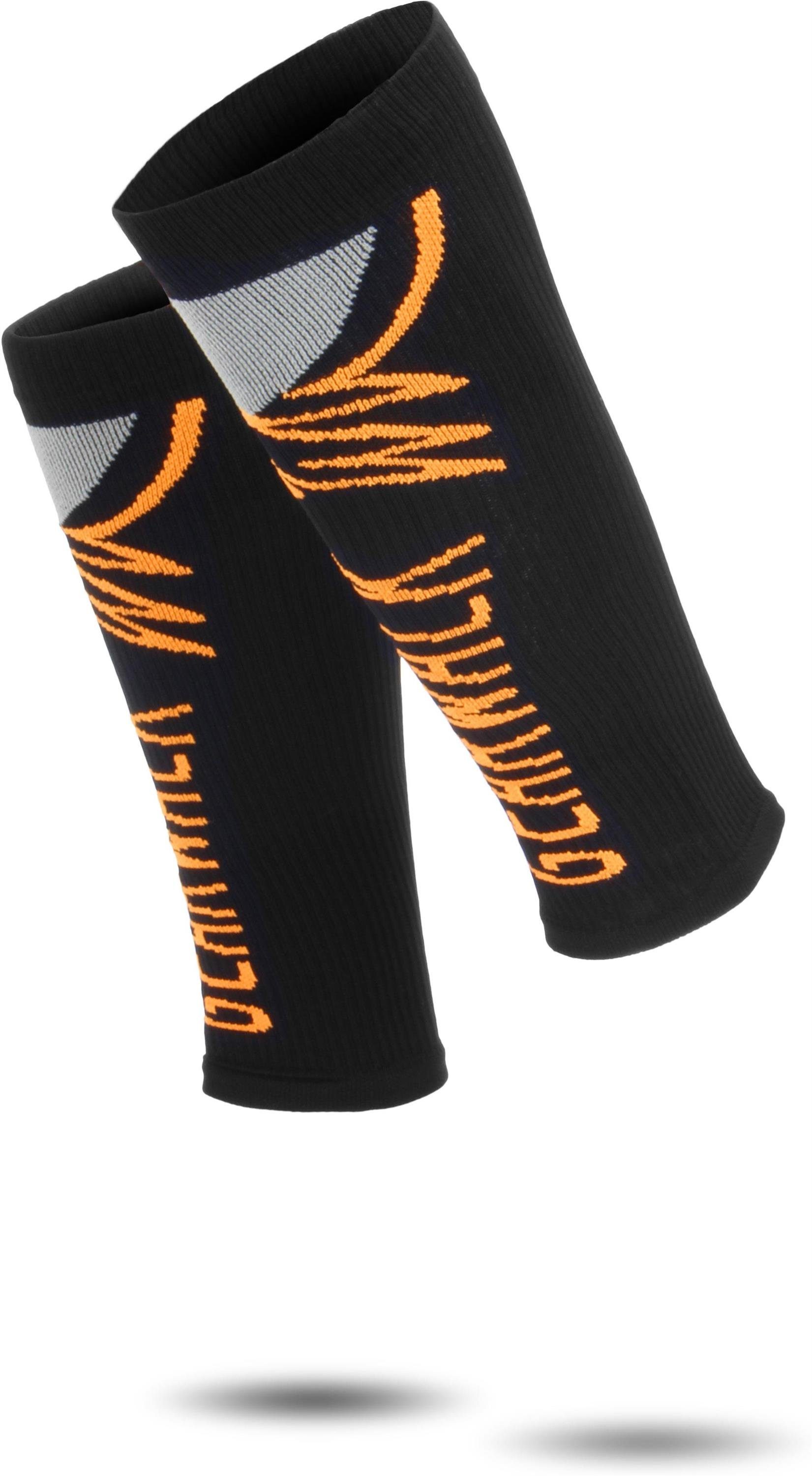 Orange 2 schneidenden Abschlussrand Beinstulpen Paar ohne Sport-Waden-Kompressionsstulpen normani
