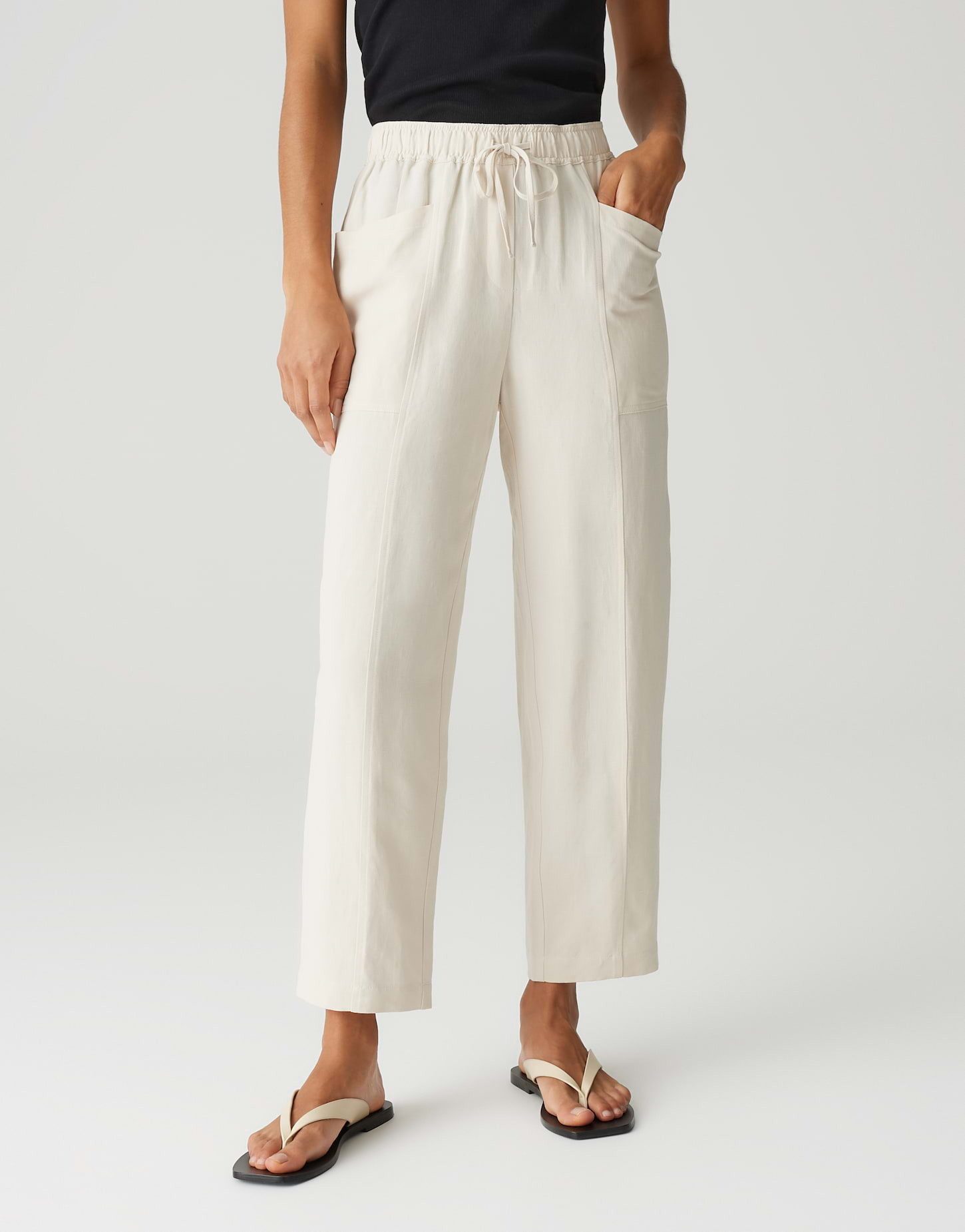 OPUS Leinenhose MYHA TRAVEL Relaxed aus Leinen-Mix günstig online kaufen