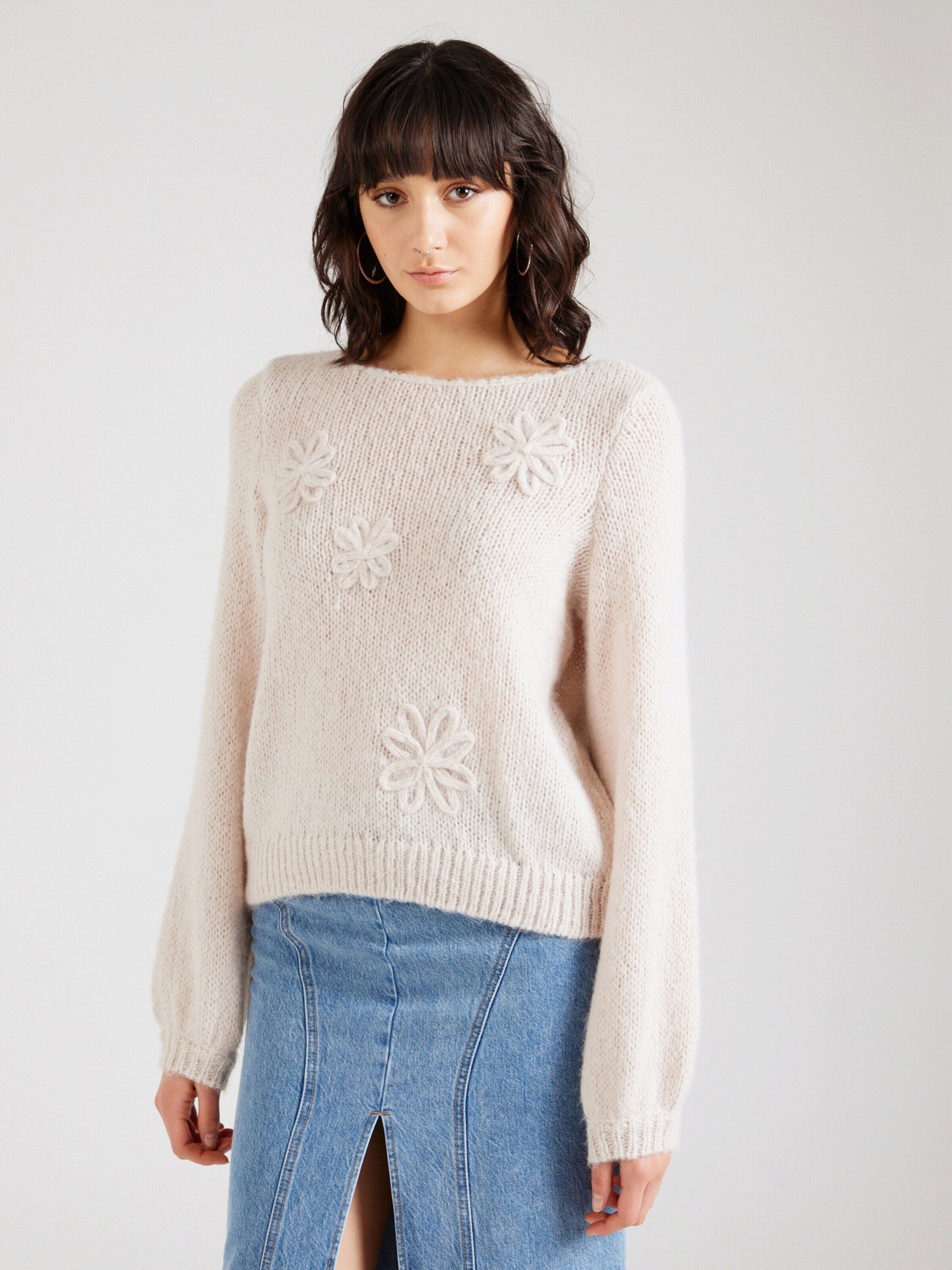 Vila Strickpullover Choca (1-tlg) Stickerei günstig online kaufen