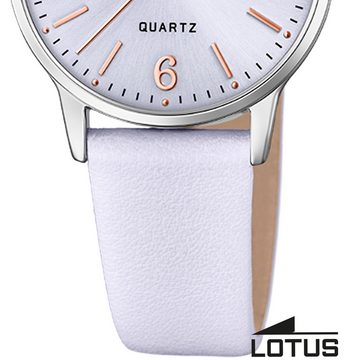 Lotus Quarzuhr Lotus Damenuhr Excellent Armbanduhr, (Analoguhr), Damen Armbanduhr rund, klein (ca. 30mm), Edelstahl, Luxus