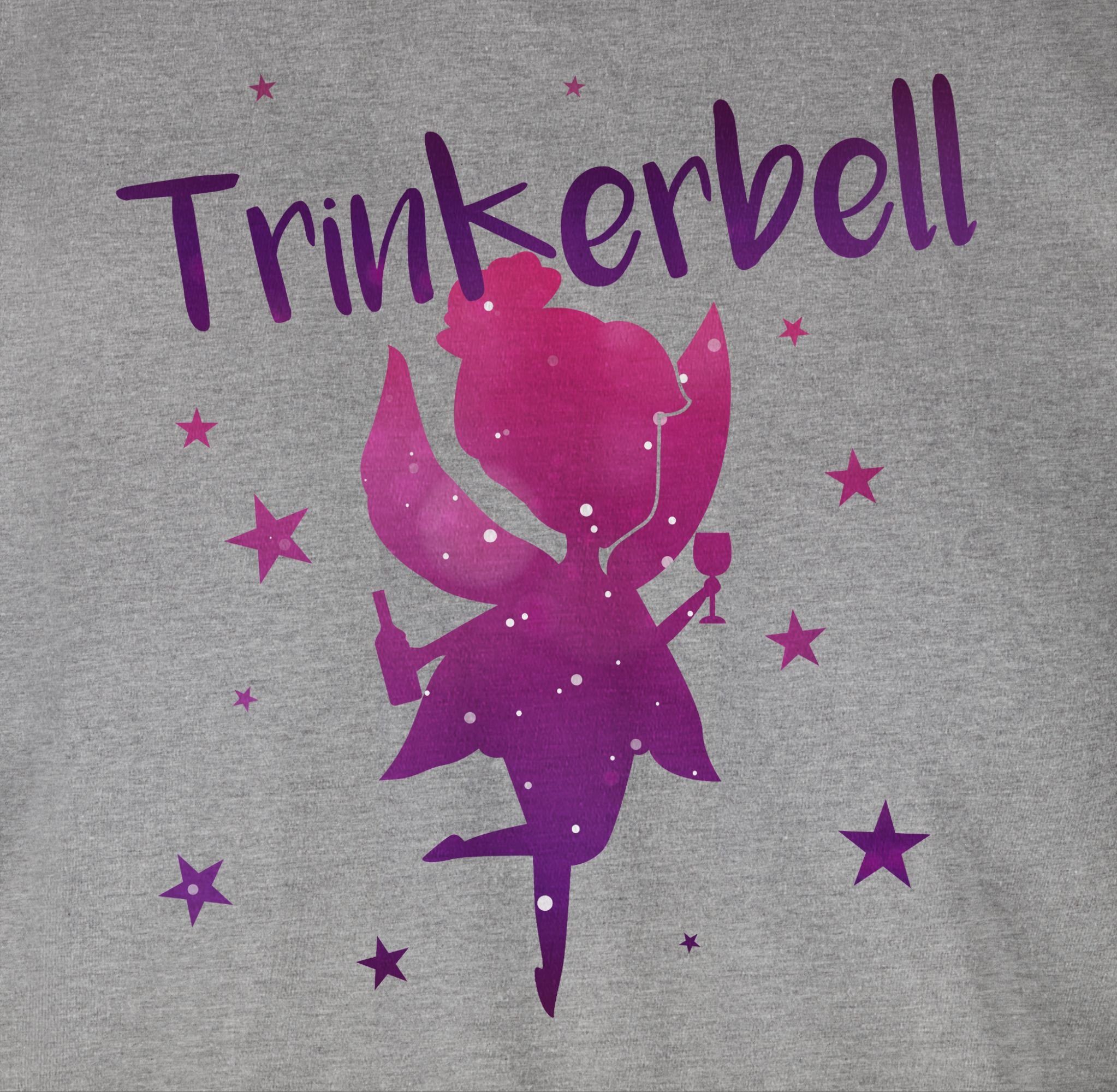 Shirtracer T-Shirt Trinkerbell Karneval meliert Outfit Grau 3